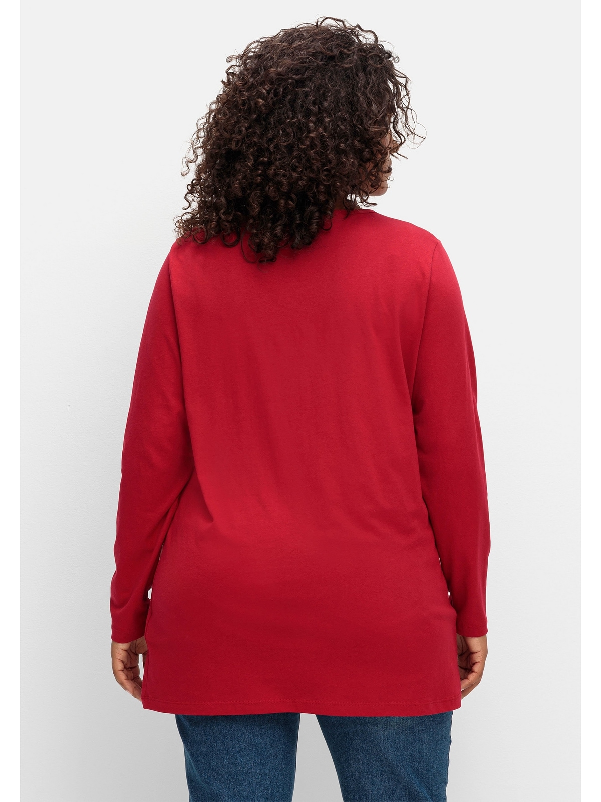 Sheego Longshirt »Große mit Taschen Größen«, | kaufen online I\'m walking aufgesetzten