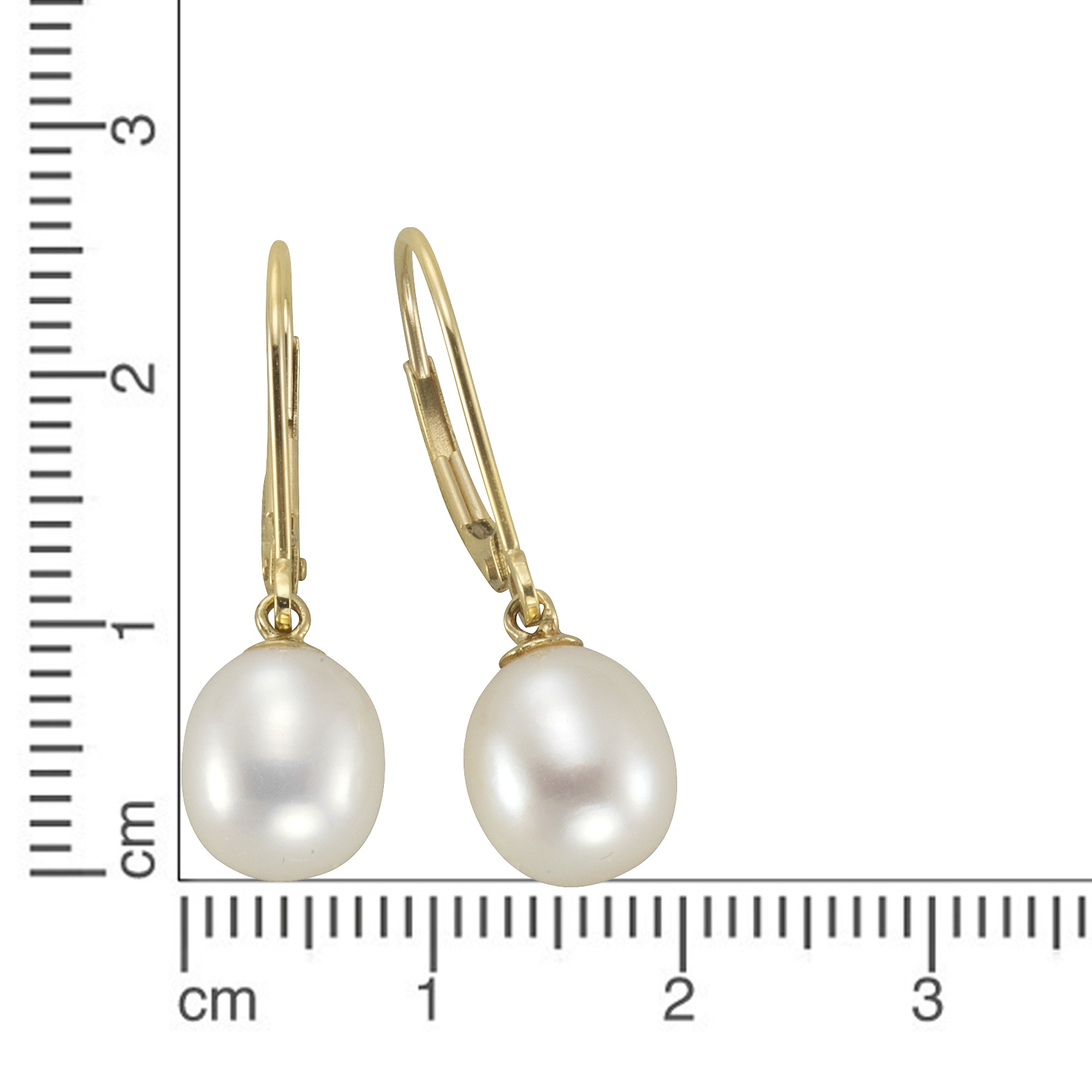 kaufen I\'m Gold Fascination Ohrhänger | K. walking Ellen »585 Paar weiß online by 8-8,5mm« Perle