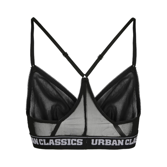 URBAN CLASSICS Sport-BH »Damen Ladies Triangle Tech Mesh Logo Bra« & Wäsche  auf Rechnung bestellen