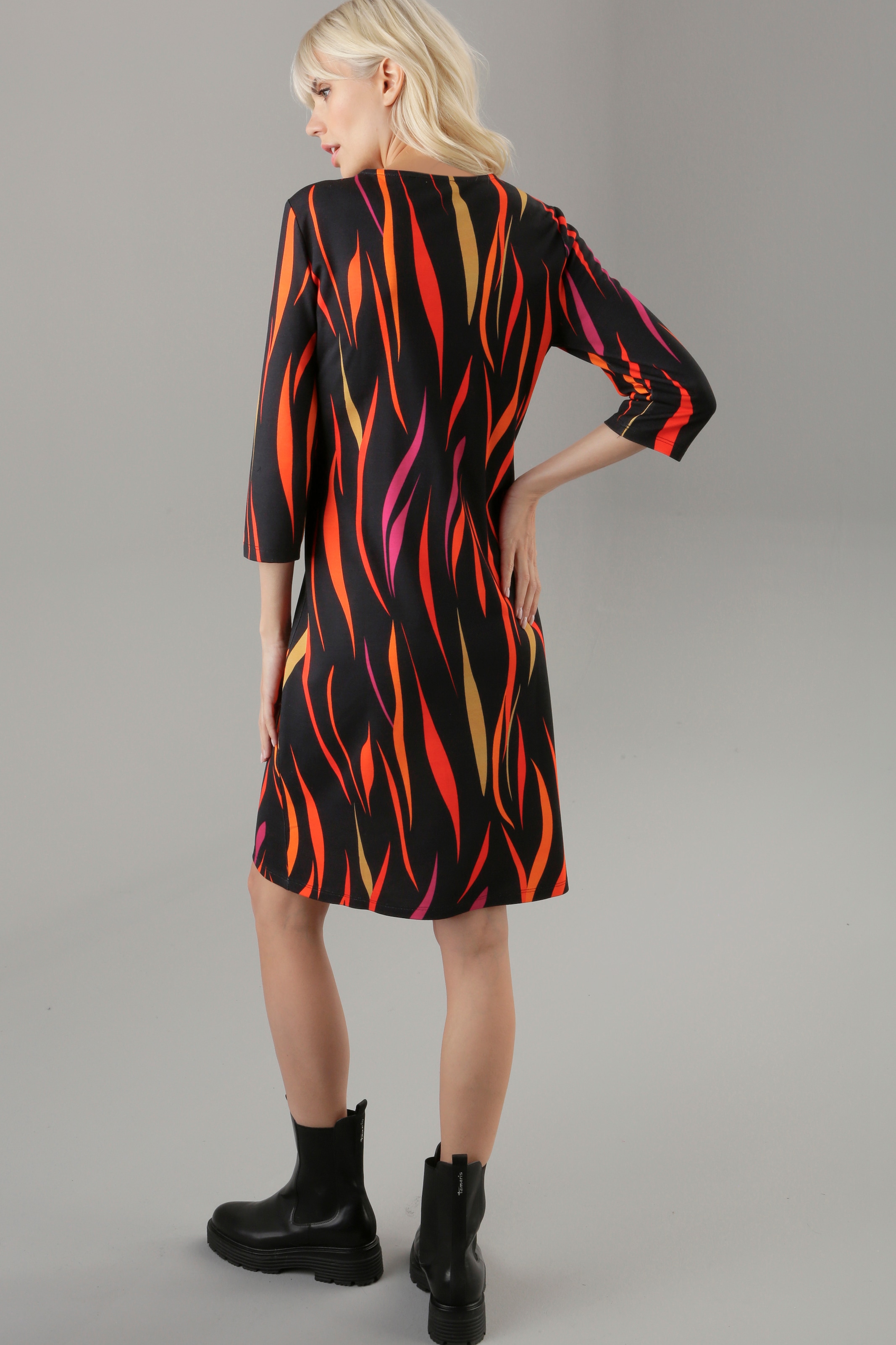 Aniston SELECTED Jerseykleid, mit Allover-Druck in Knallfarben kaufen | I\'m  walking