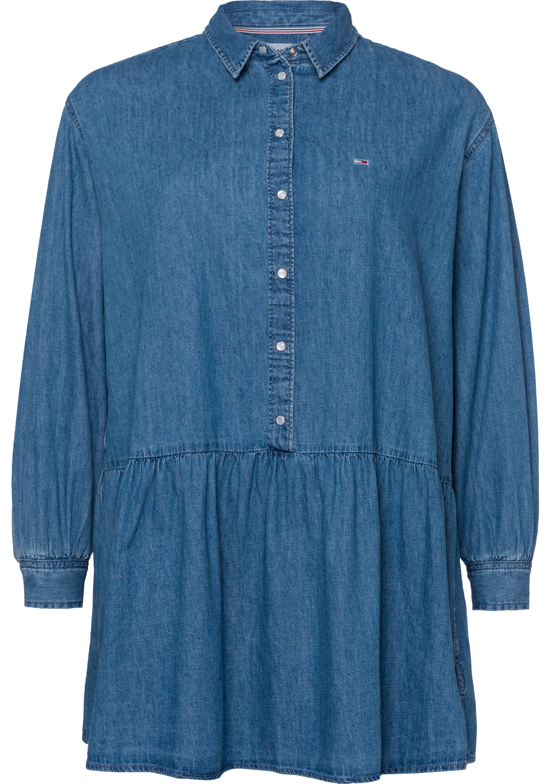 tommy jeans curve -  Jeanskleid "TJW CRV CHAMBRAY SHIRT DRESS", in cooler Jeansoptik