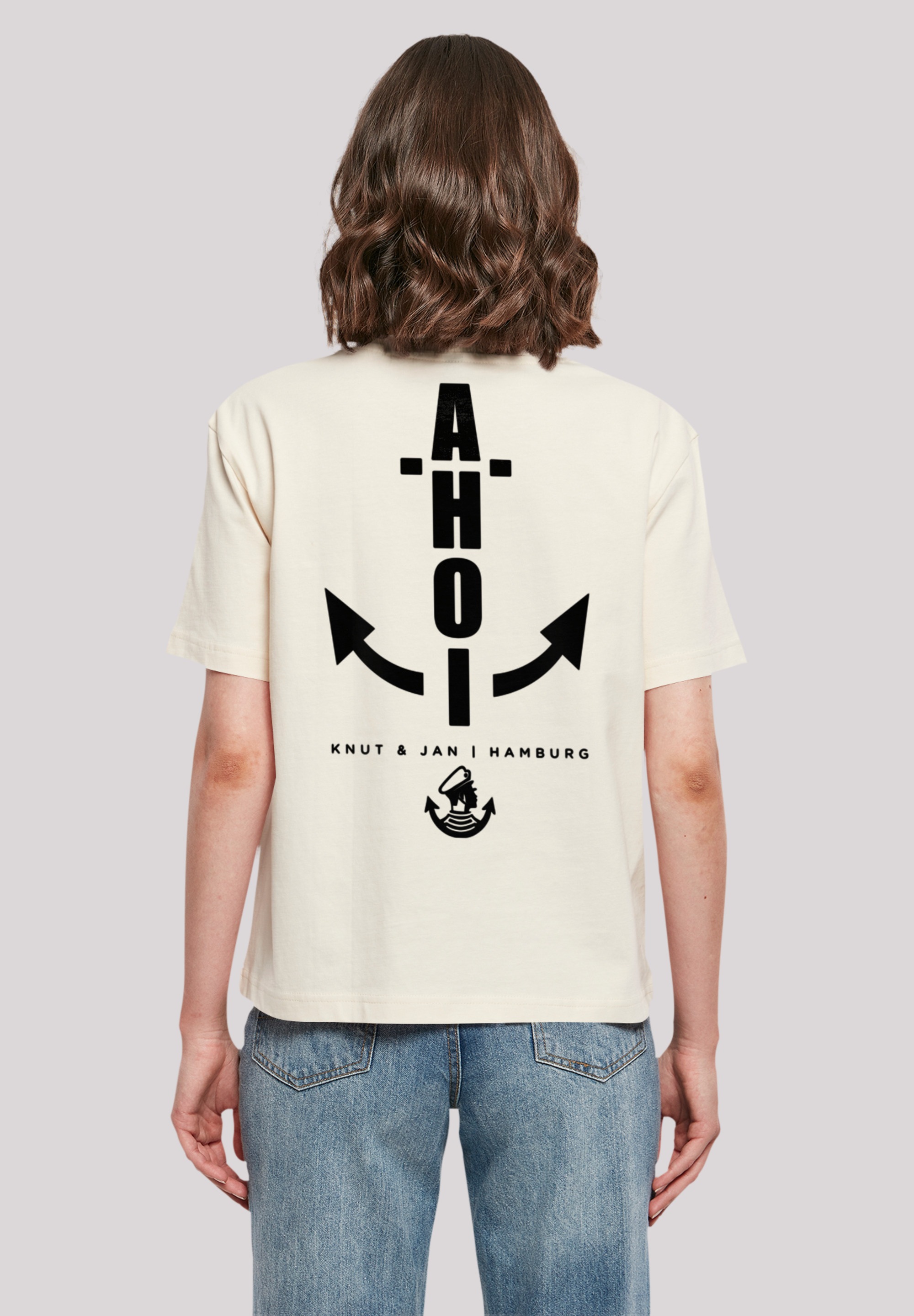 F4NT4STIC I\'m Jan walking Print | kaufen Knut T-Shirt & »Ahoi Anker Hamburg«,
