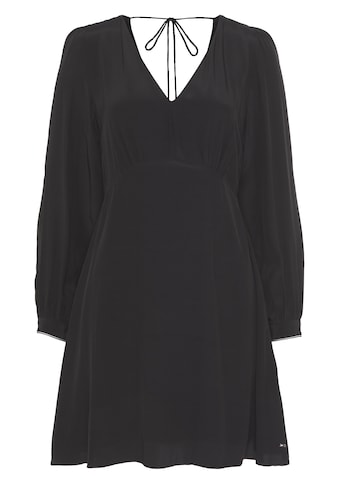 Tommy Hilfiger Blusenkleid »FLUID SOLID SHORT V-NECK DRESS«, mit V-Ausschnitt vorne... kaufen