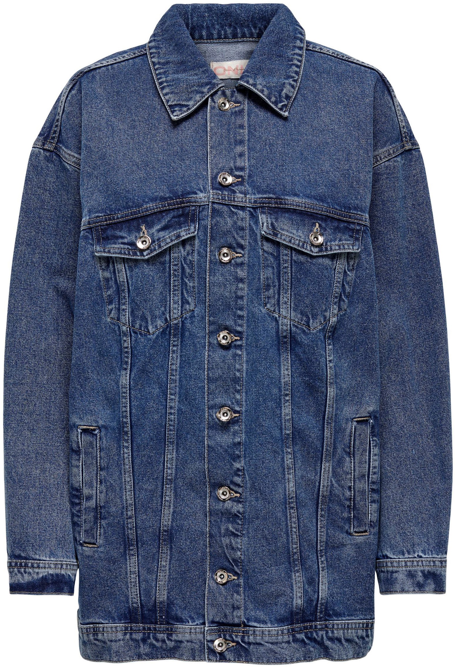 ONLY Jeansjacke »ONLLENNOX LS LONG OVS DNM JACKET« kaufen
