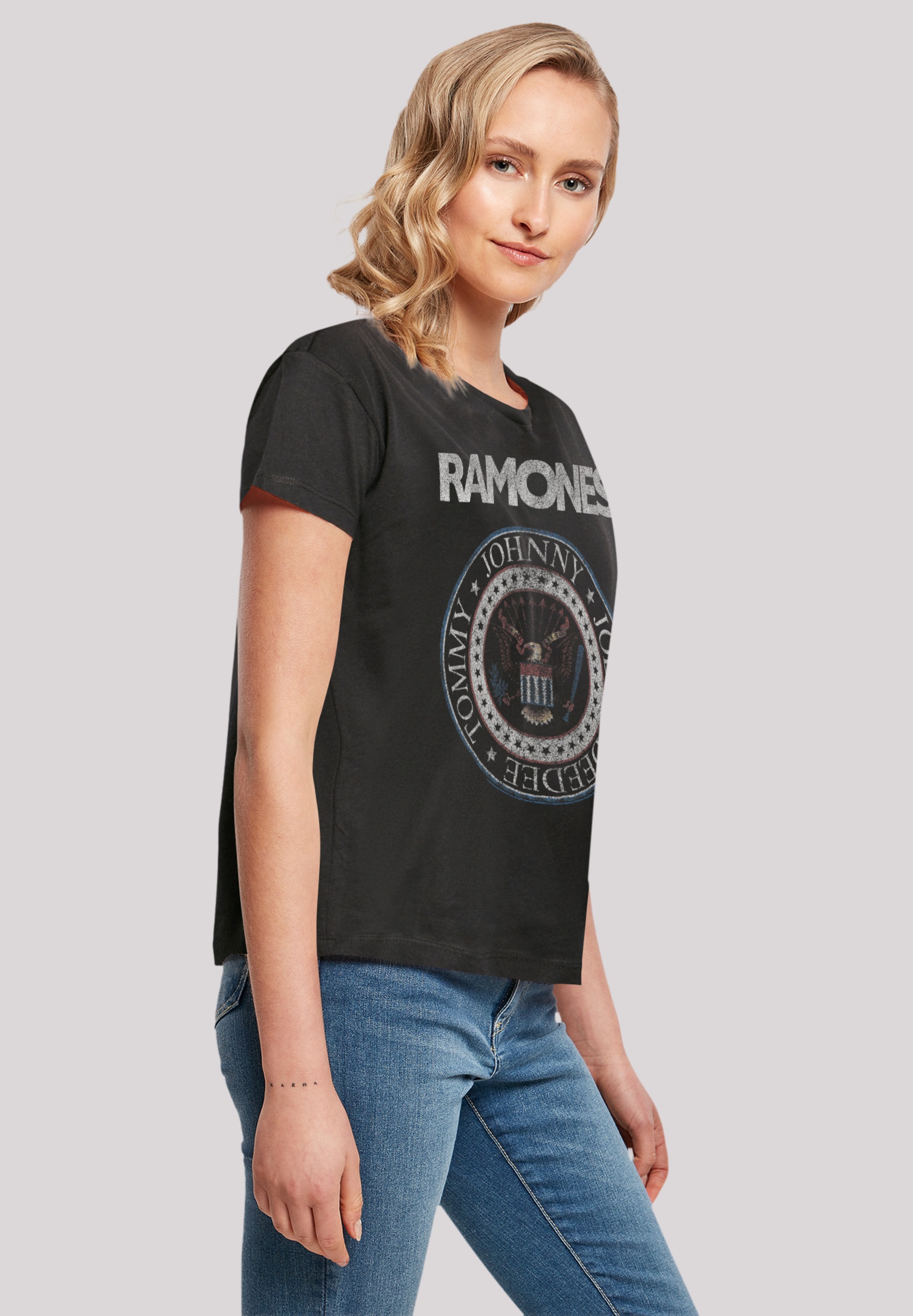 walking And T-Shirt kaufen Qualität, Band online Musik Rock | Red Rock-Musik Band, Premium F4NT4STIC »Ramones White Seal«, I\'m