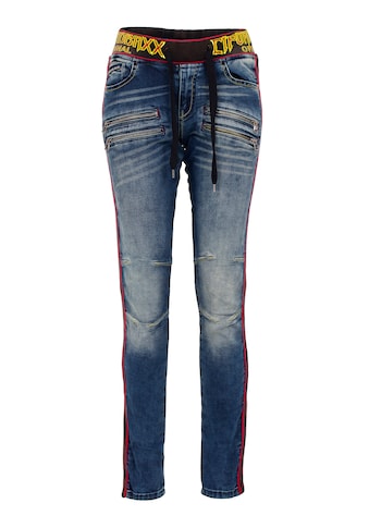 Cipo & Baxx Slim-fit-Jeans, mit trendigen Seitenstreifen kaufen