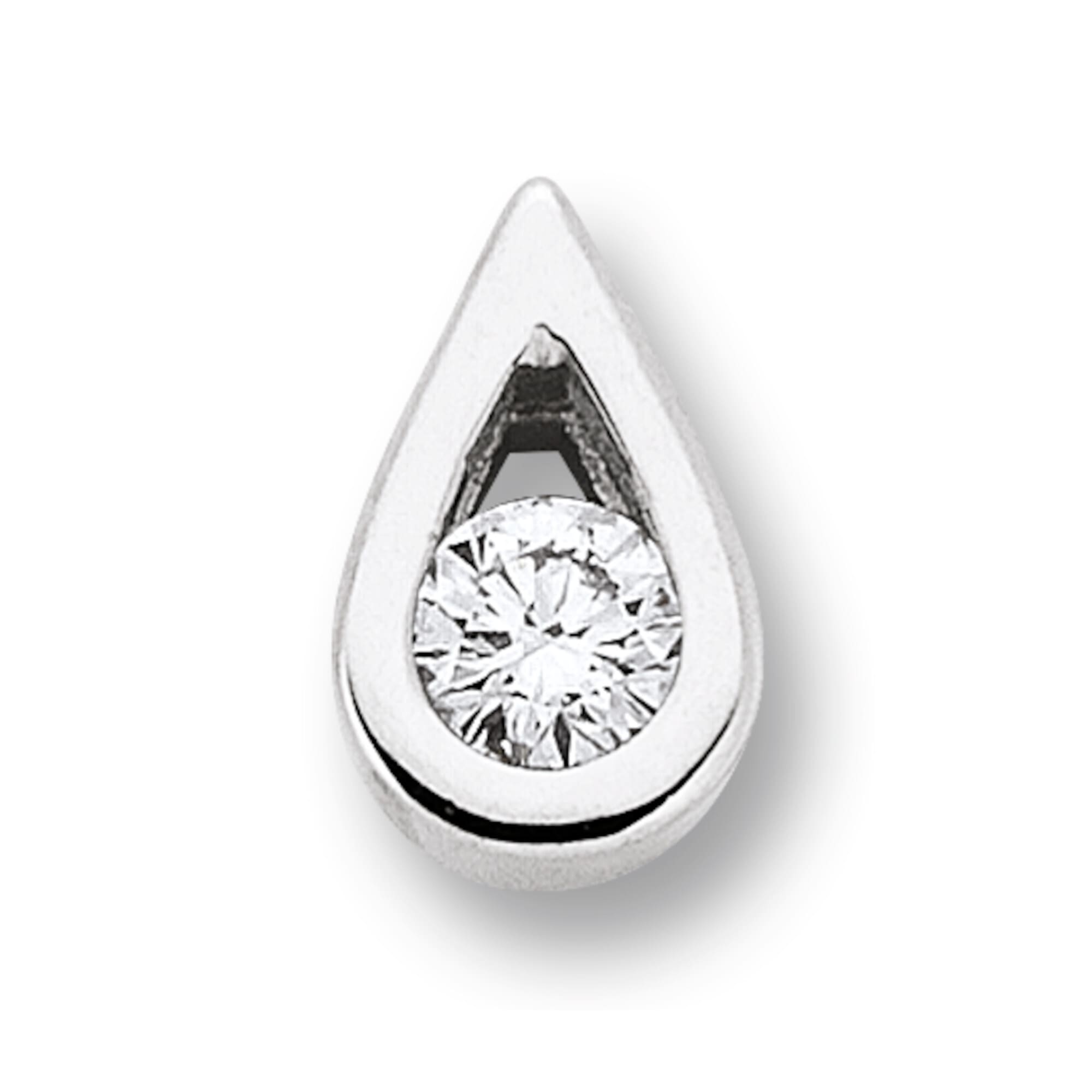 Anhänger Kreuz  Diamant ( Weiß, 0,005 ct ) – Elli Jewelry