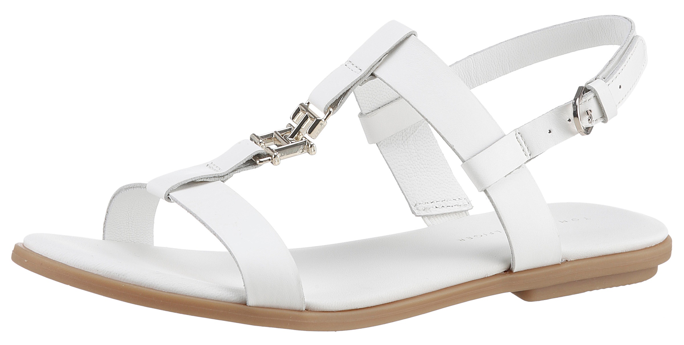 Tommy Hilfiger Riemchensandale »TH FLAT SANDAL«, mit Schmuckelement kaufen
