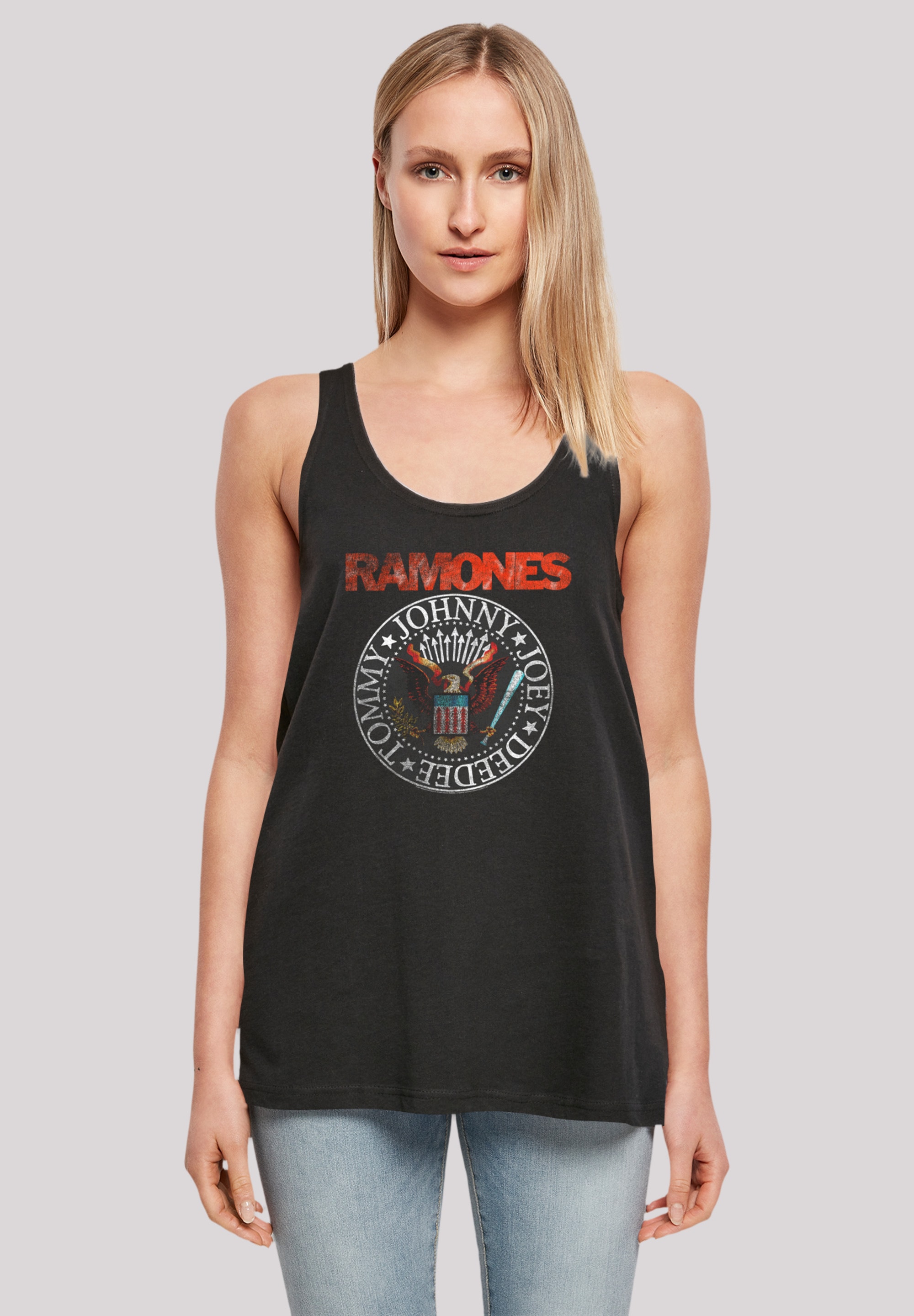 F4NT4STIC »Ramones VINTAGE kaufen Band SEAL«, EAGLE Qualität, online Rock-Musik Band, walking I\'m | Rock Musik Premium T-Shirt