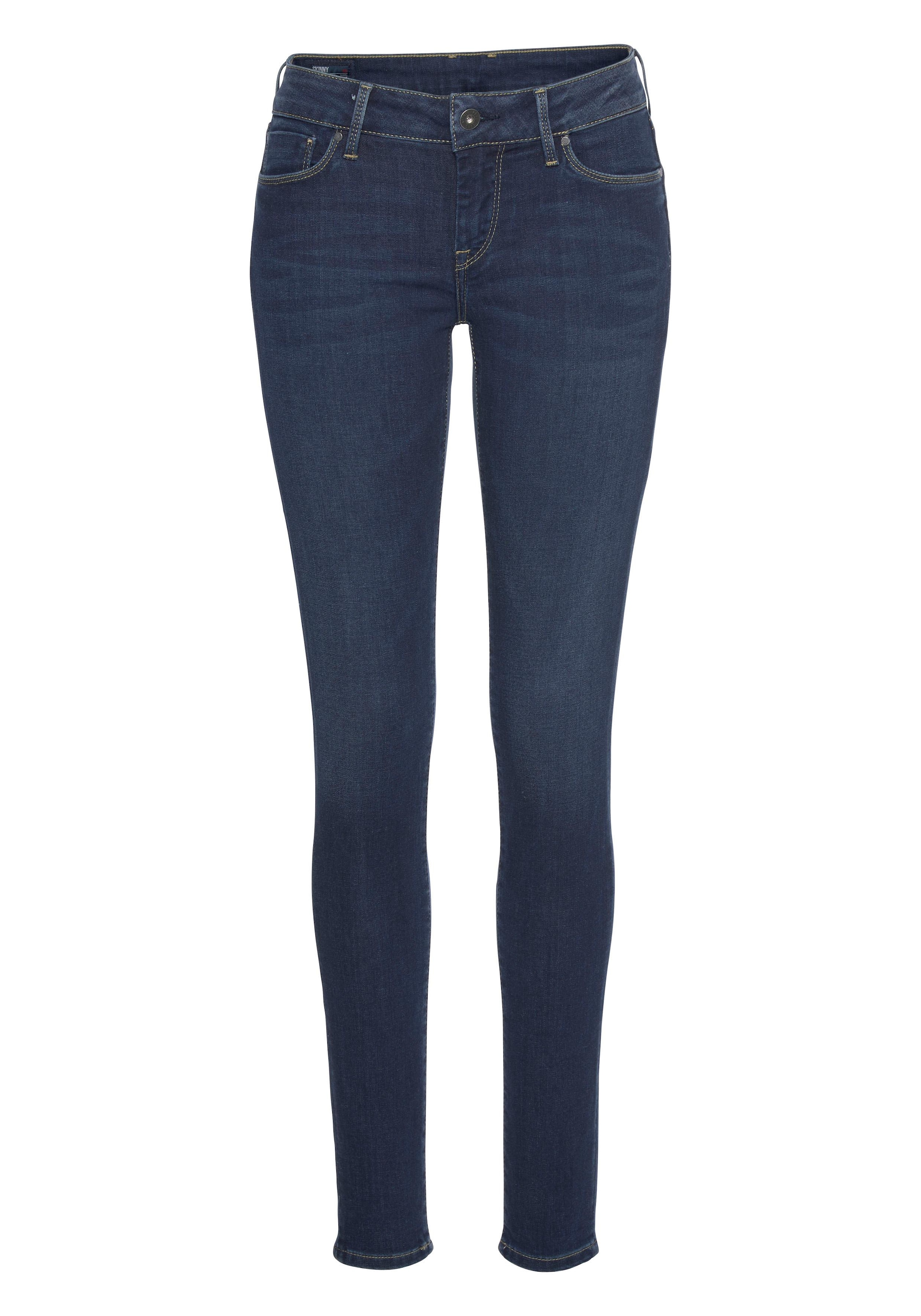 Jeans 1-Knopf 5-Pocket-Stil Skinny-fit-Jeans Stretch-Anteil I\'m mit Bund »SOHO«, walking und im shoppen Pepe |