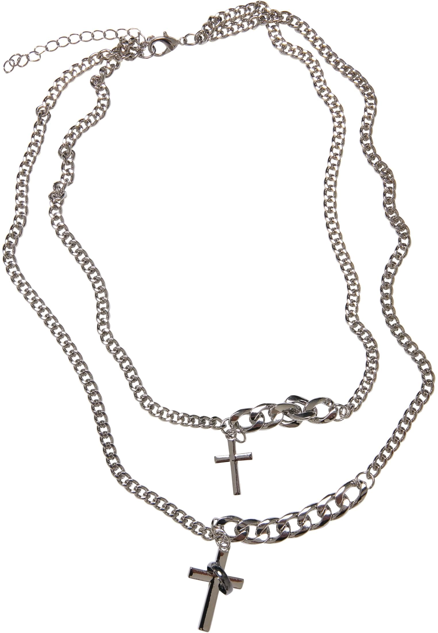 URBAN CLASSICS Schmuckset »Accessoires Various Chain Cross Necklace«, (1 tlg.)  online kaufen | I'm walking