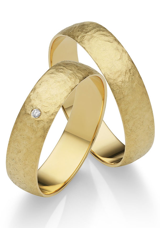 Firetti Trauring »Schmuck Brillant/Diamant walking 375 Geschenk Ehering o. Gold Hochzeit ohne \
