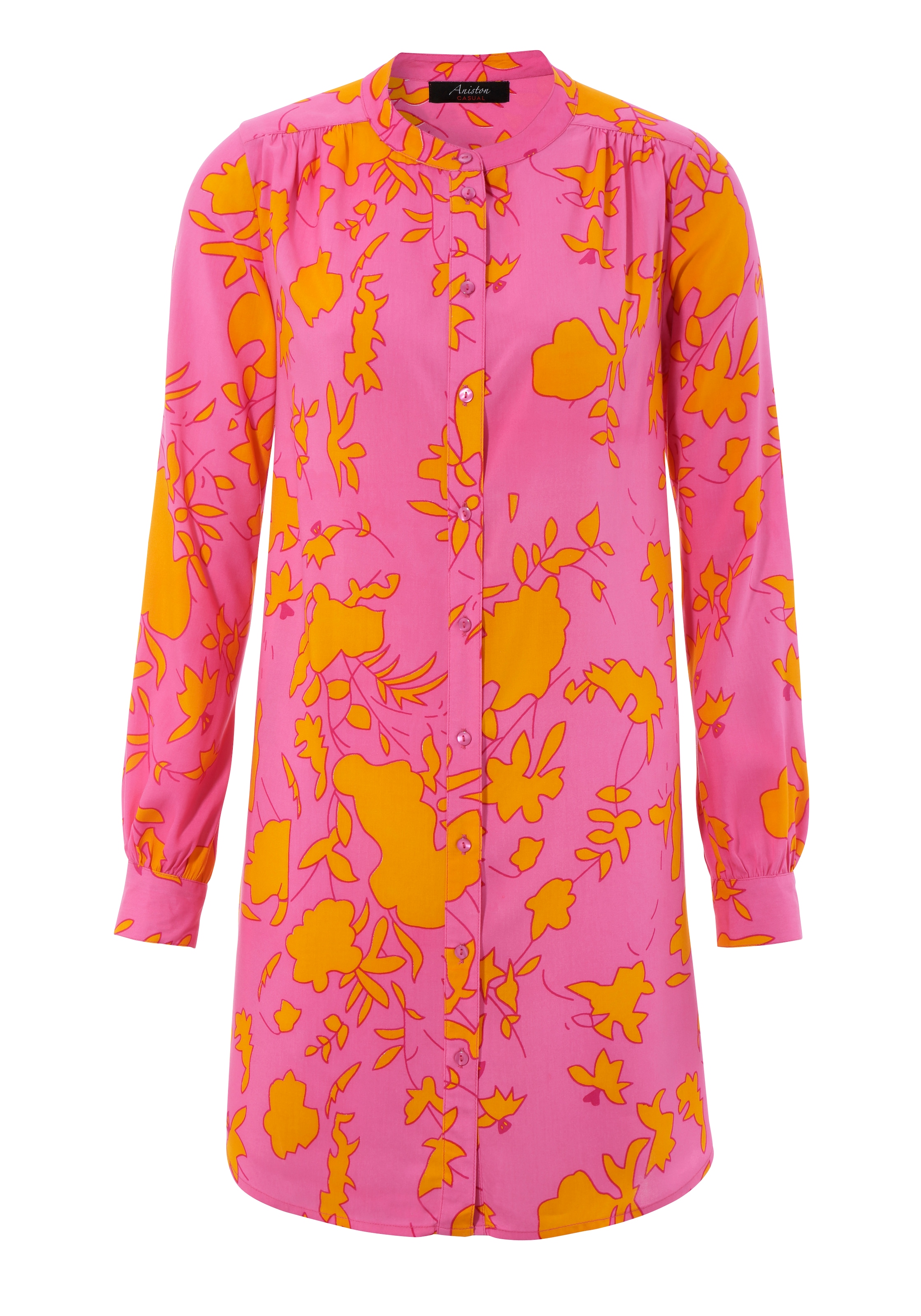 Aniston CASUAL Longbluse, in mit Blumendruck I\'m walking topaktuellen graphischem | Farbkombinationen shoppen