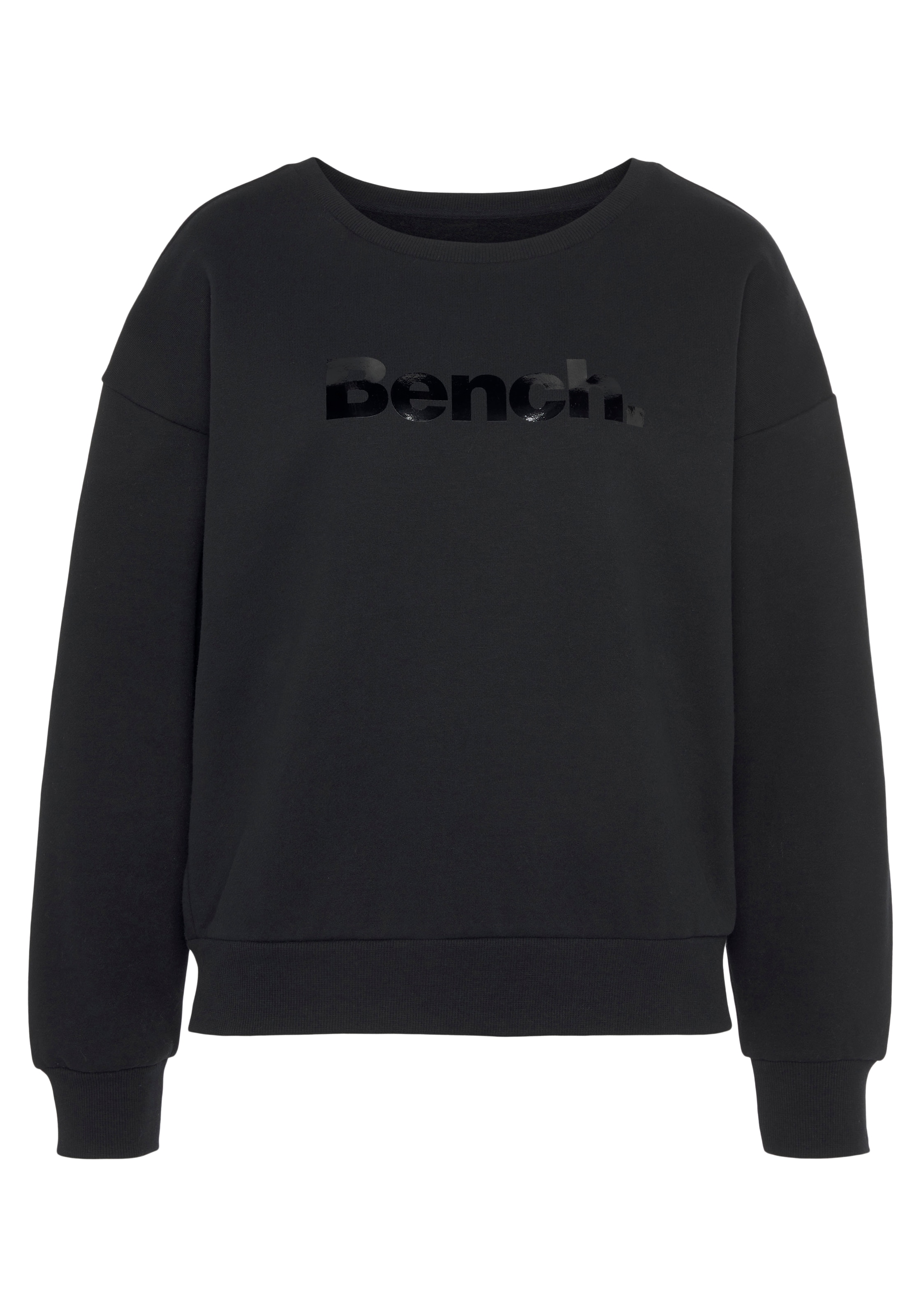 Bench. Loungewear mit online Loungewear, Logodruck, Loungeanzug Sweatshirt glänzendem »-Loungeshirt«