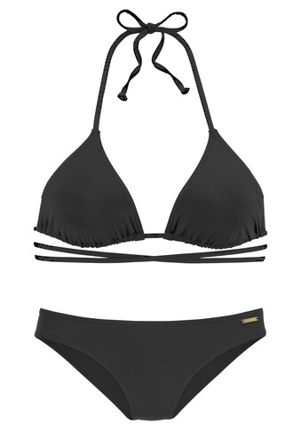 Bruno Banani Triangel-Bikini, unifarben mit langem Bindeband kaufen