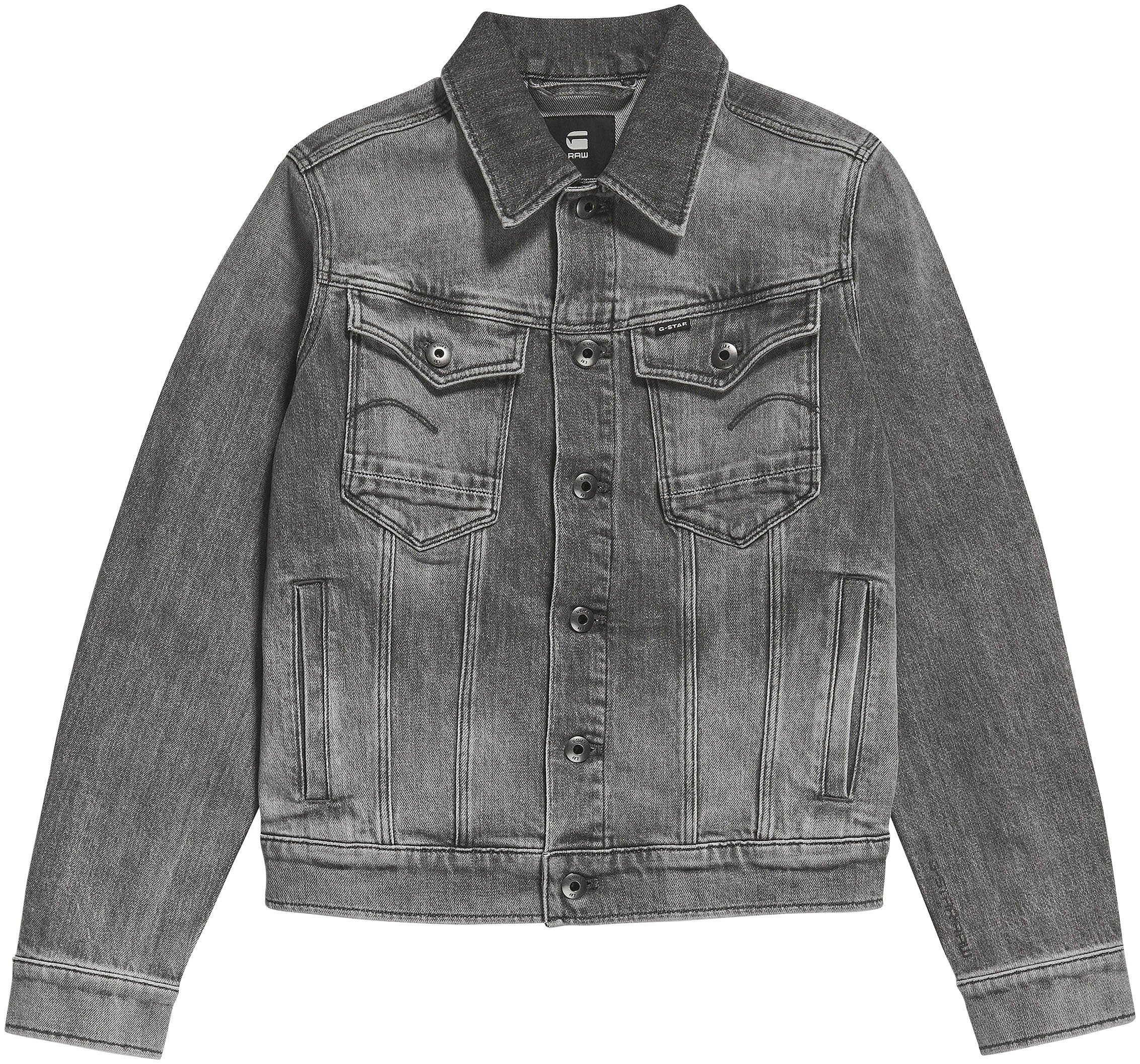 g-star raw -  Jeansjacke "Arc 3D jacket", mit aufgesetzten Pattentaschen mit Ösenknöpfen