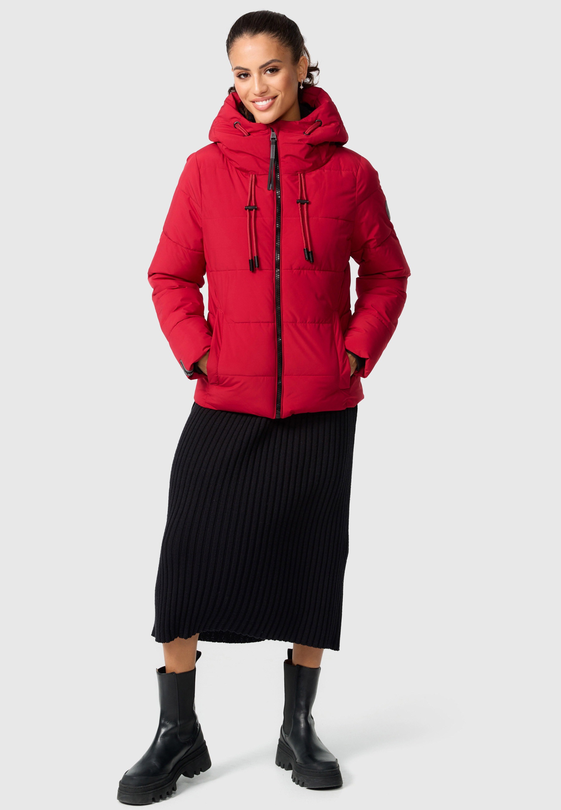 großer »Shimoaa XVI«, kaufen Winterjacke online | und I\'m Mit Kapuze Steppung walking Marikoo breiter