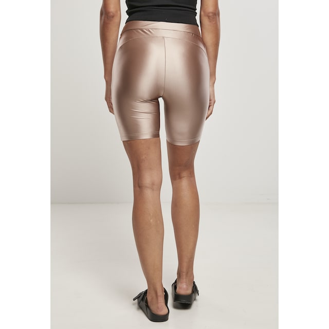 URBAN CLASSICS Stoffhose »Damen Ladies Highwaist Shiny Metallic Cycle  Shorts 2-Pack«, (1 tlg.) | I\'m walking