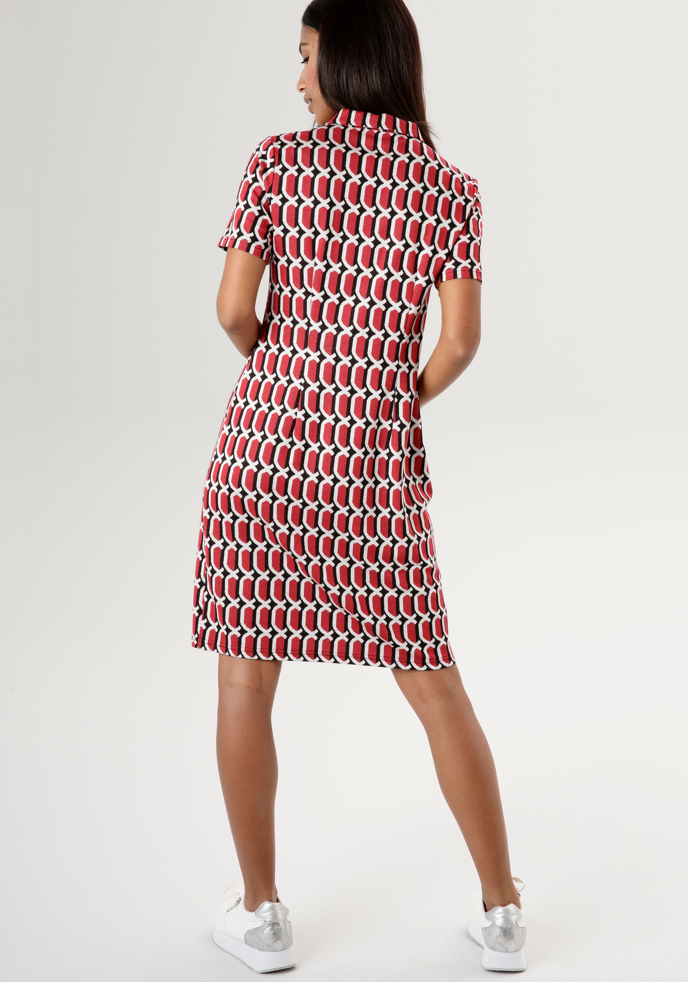 Aniston SELECTED Jerseykleid, mit silberfarbenem Reißverschluss - NEUE  KOLLEKTION | I'm walking