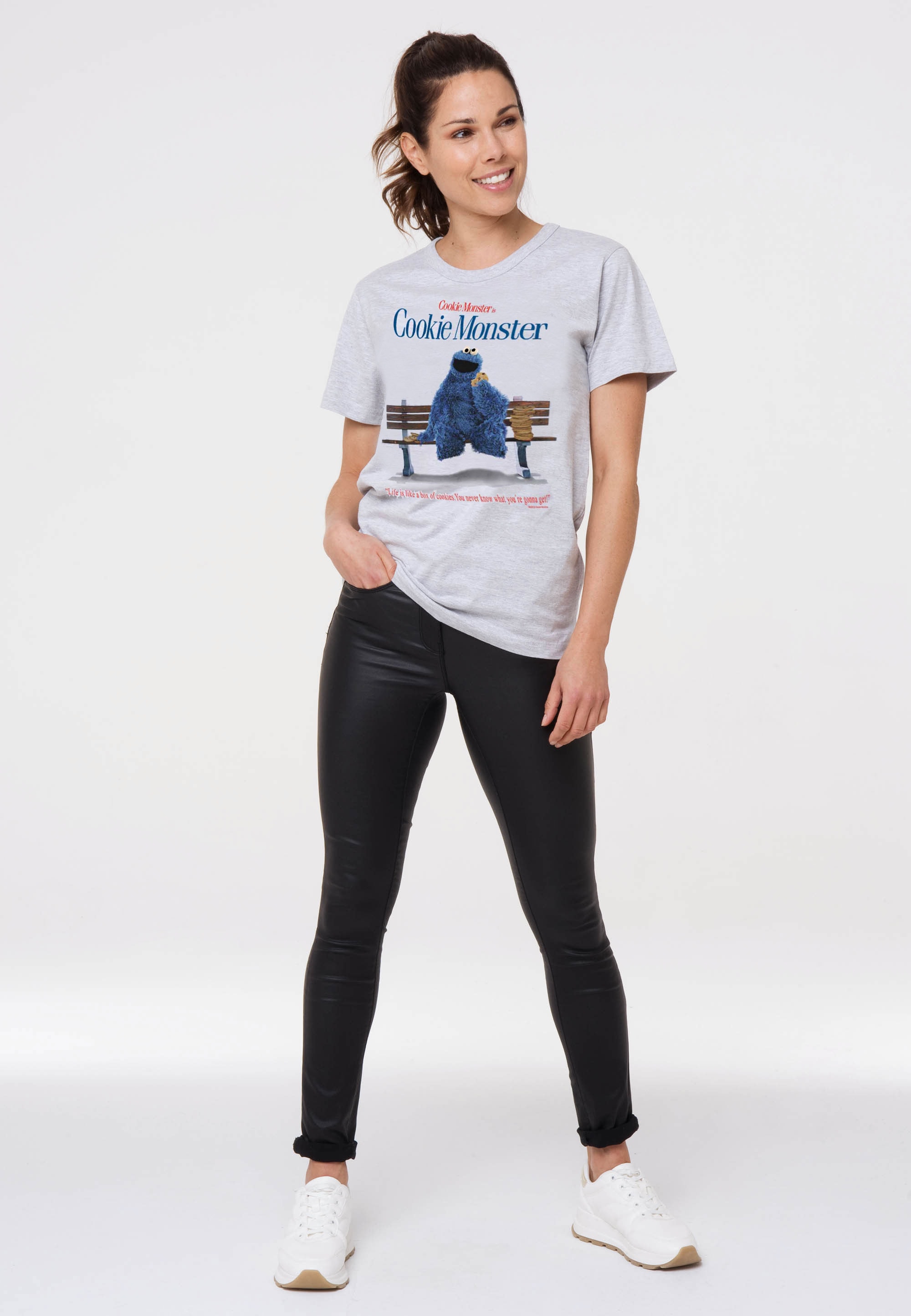 LOGOSHIRT T-Shirt »Sesamstraße – Krümelmonster«, Print mit I\'m online walking | coolem