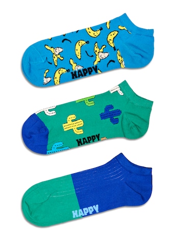 Happy Socks Sneakersocken, (Set, 3 Paar), mit bunten Motiven
