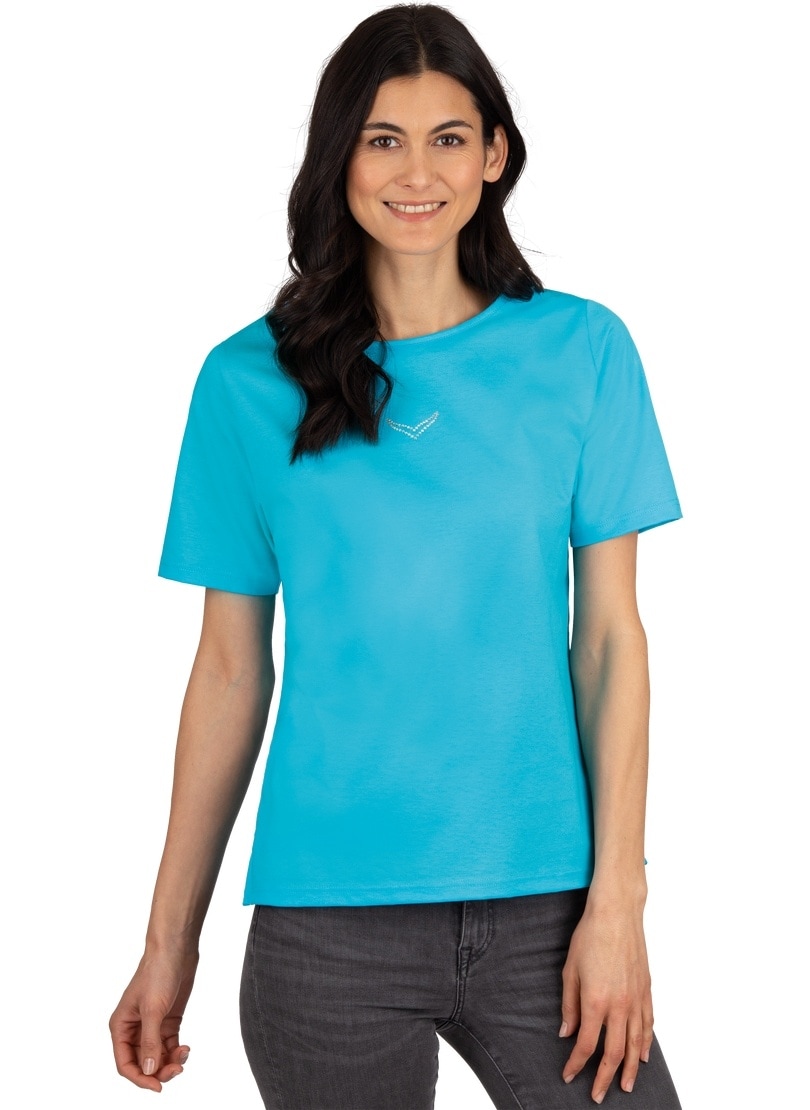 Trigema T-Shirt »TRIGEMA T-Shirt Kristallsteinen« shoppen DELUXE mit Baumwolle