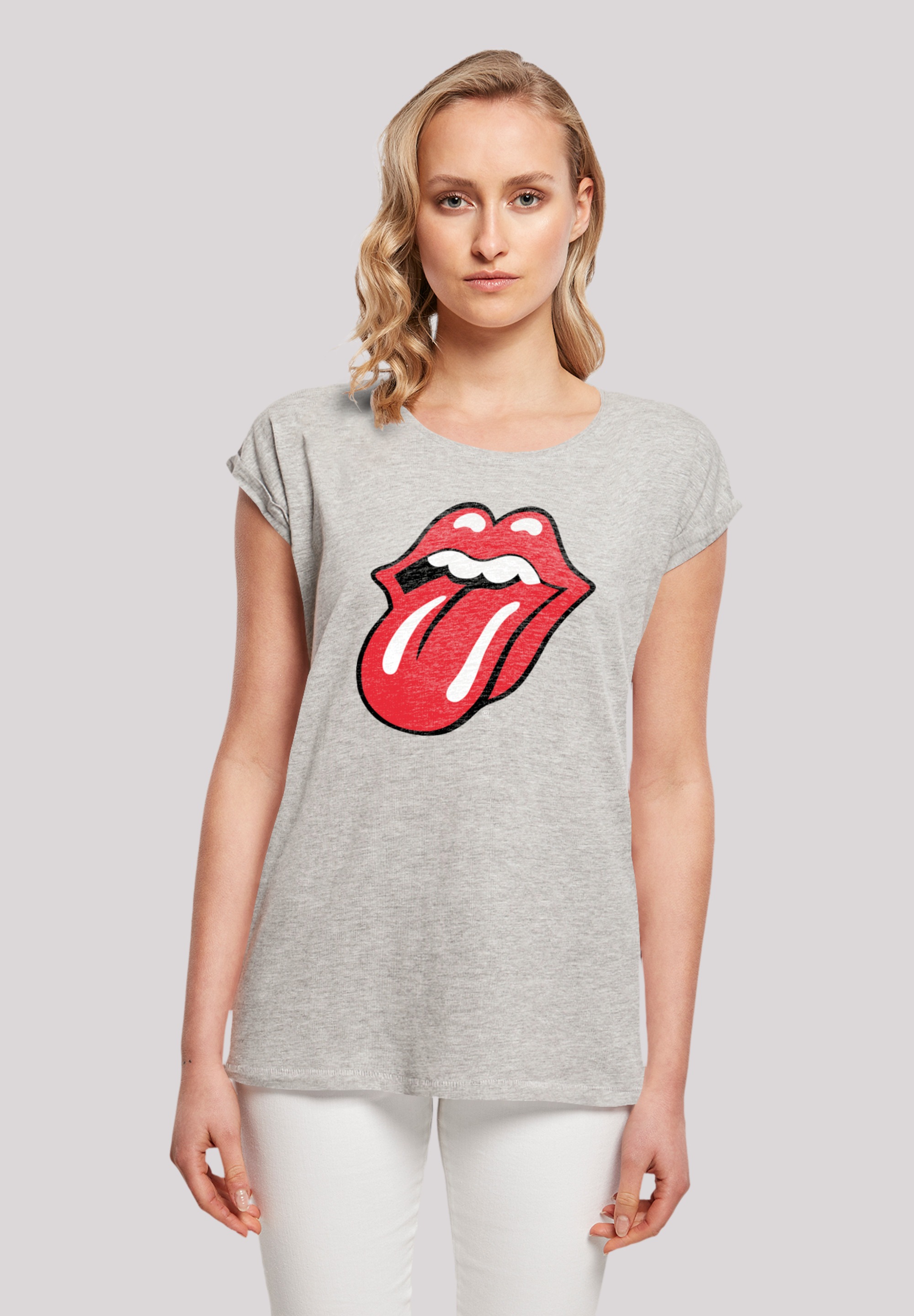 F4NT4STIC T-Shirt »The Rolling Stones kaufen Zunge Print | I\'m walking Rot«