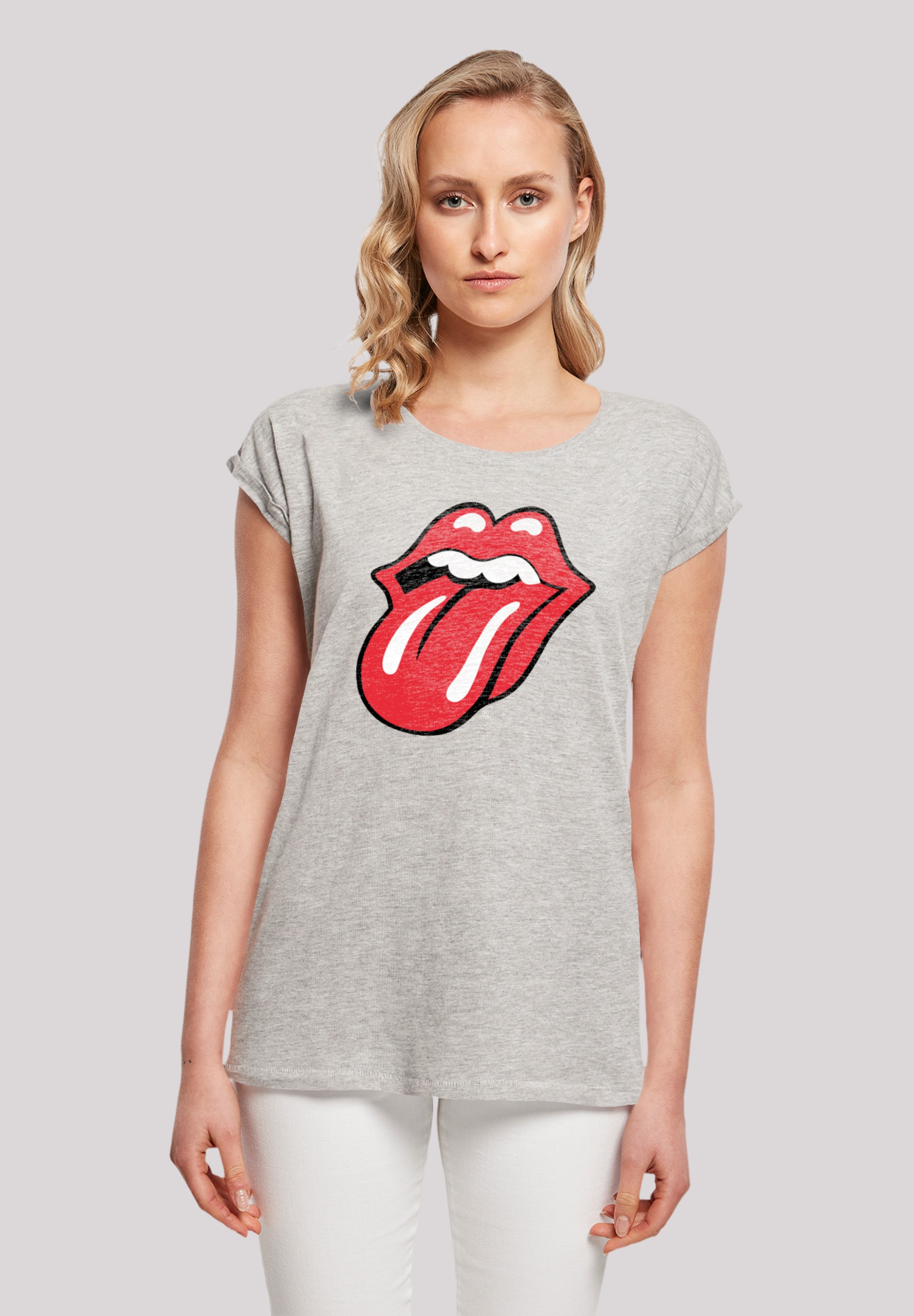 Print | Rolling walking »The Stones kaufen I\'m F4NT4STIC T-Shirt Rot«, Zunge