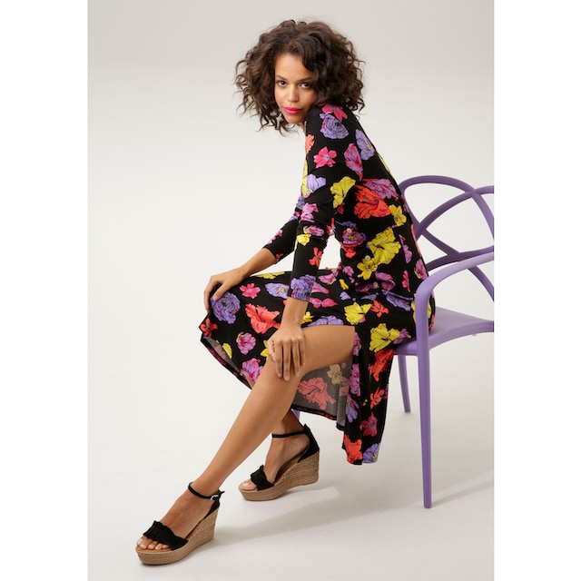 Aniston CASUAL Jerseykleid, mit farbenfrohen Blüten bedruckt - NEUE  KOLLEKTION kaufen | I'm walking