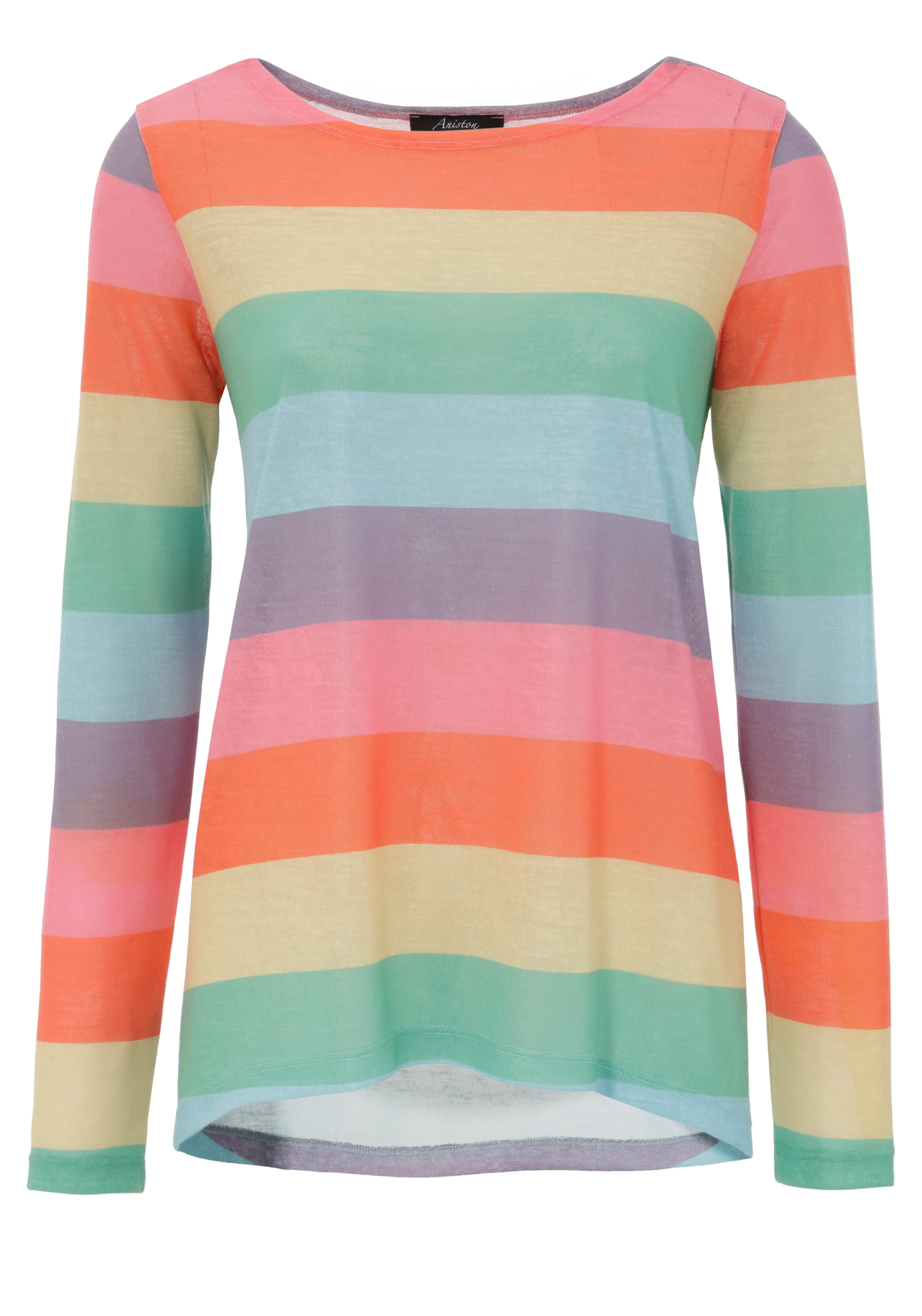 Aniston CASUAL Langarmshirt, mit farbstarken Streifen kaufen | I'm walking