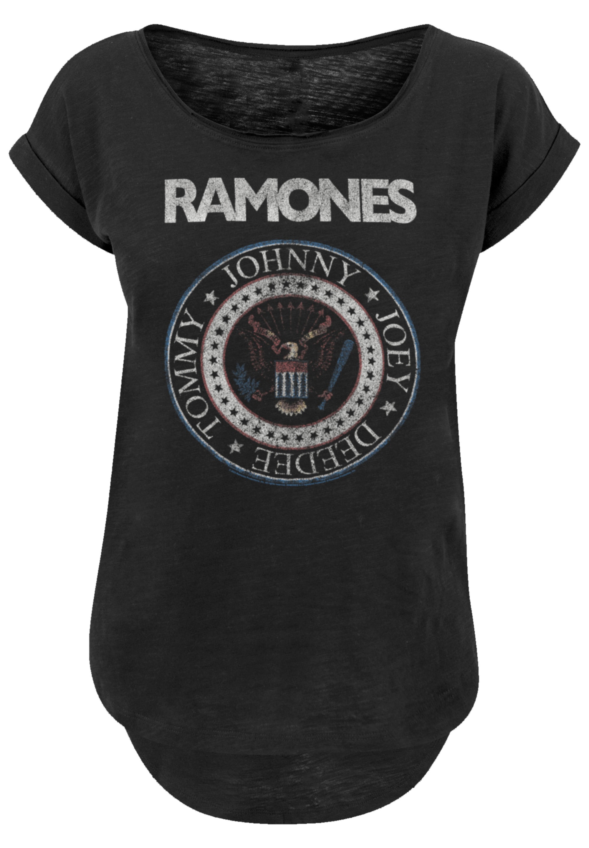 Red White Qualität, Musik I\'m | Band Band, And »Ramones walking Premium Seal«, F4NT4STIC Rock T-Shirt Rock-Musik