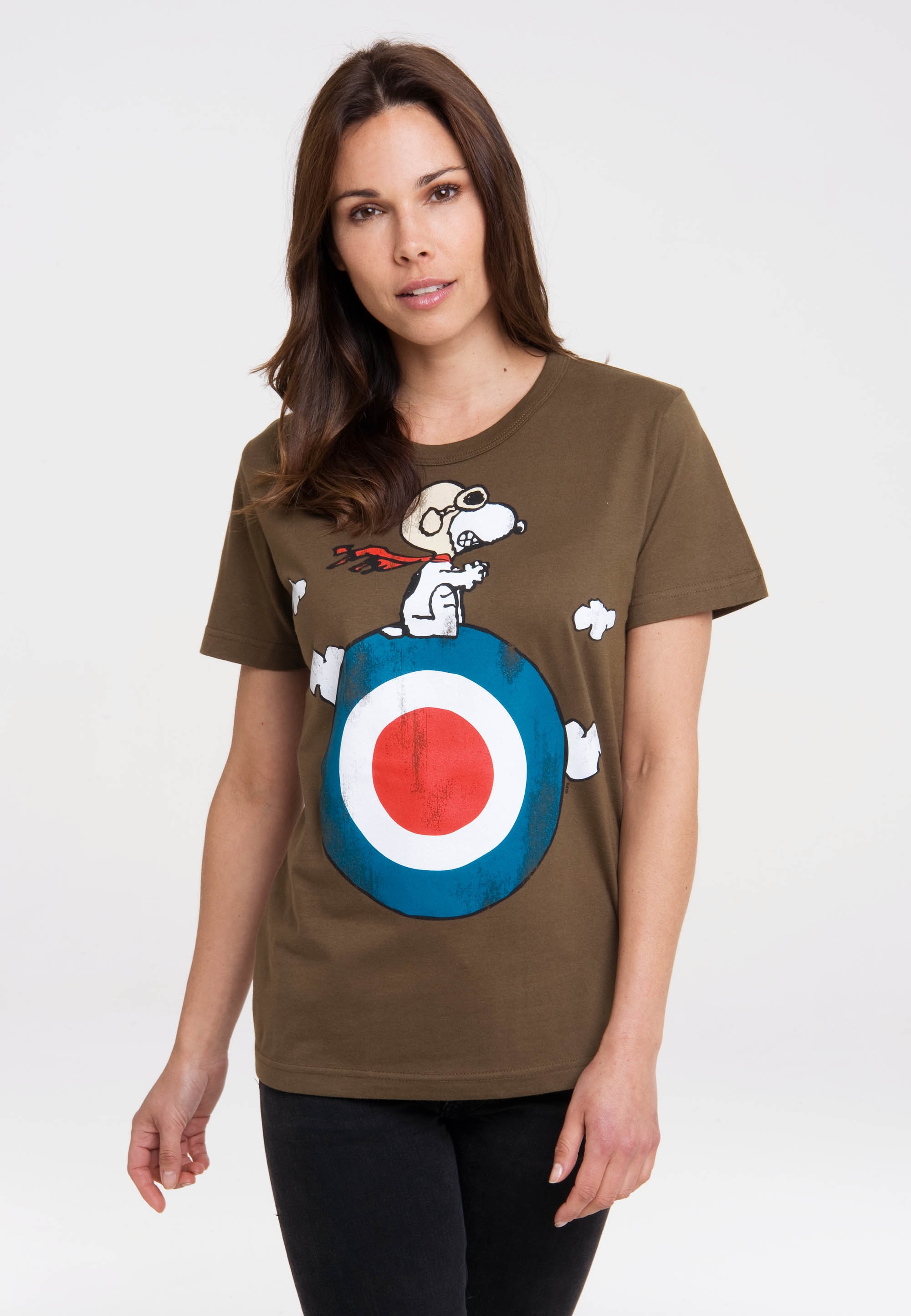 LOGOSHIRT T-Shirt »Peanuts - lizenziertem Print kaufen mit Snoopy«