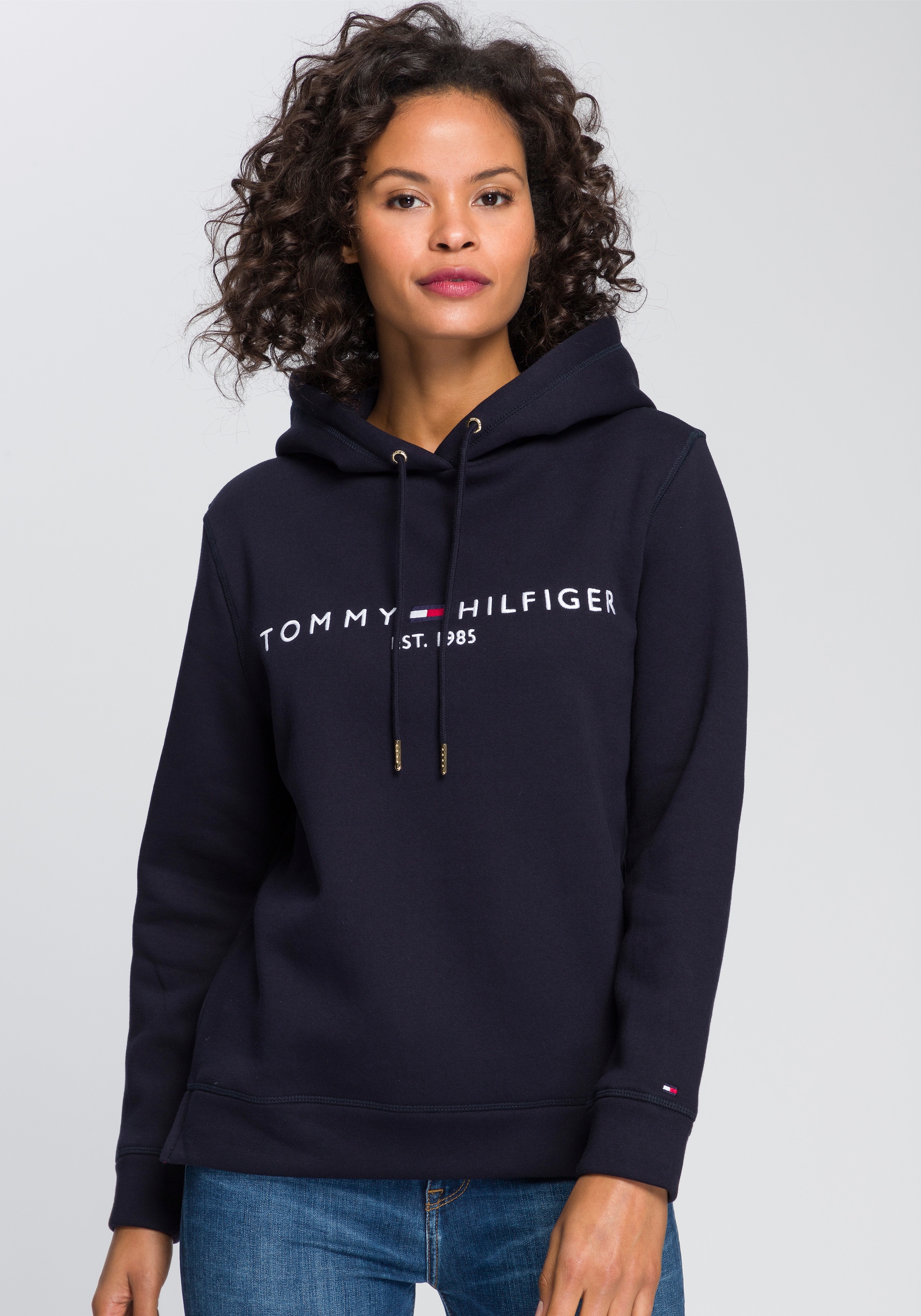 Tommy Logostickerei kaufen Tommy Kapuzensweatshirt, Hilfiger mit Hilfiger