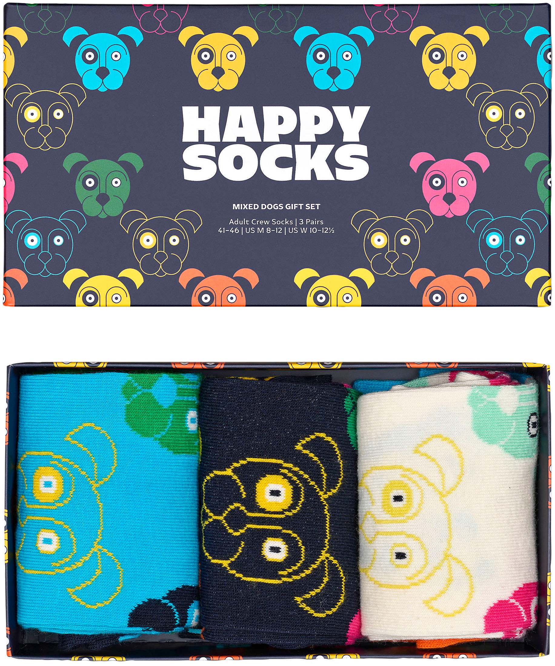 Socks Hunde-Motiv Socken walking I\'m Dog kaufen (Packung), | Gift Mixed Socks Happy »3-Pack Set«,