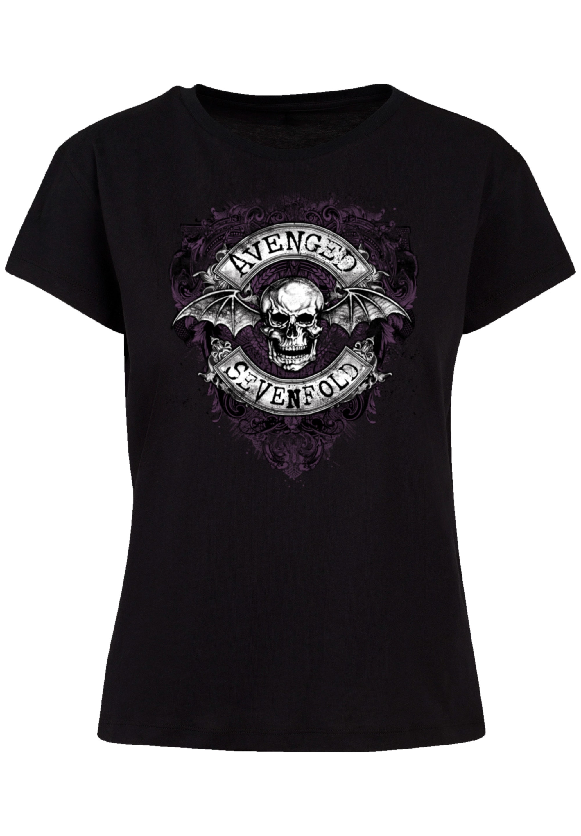 F4NT4STIC T-Shirt »Avenged Sevenfold Rock Metal Band Bat Flourish«, Premium  Qualität, Band, Rock-Musik | I\'m walking