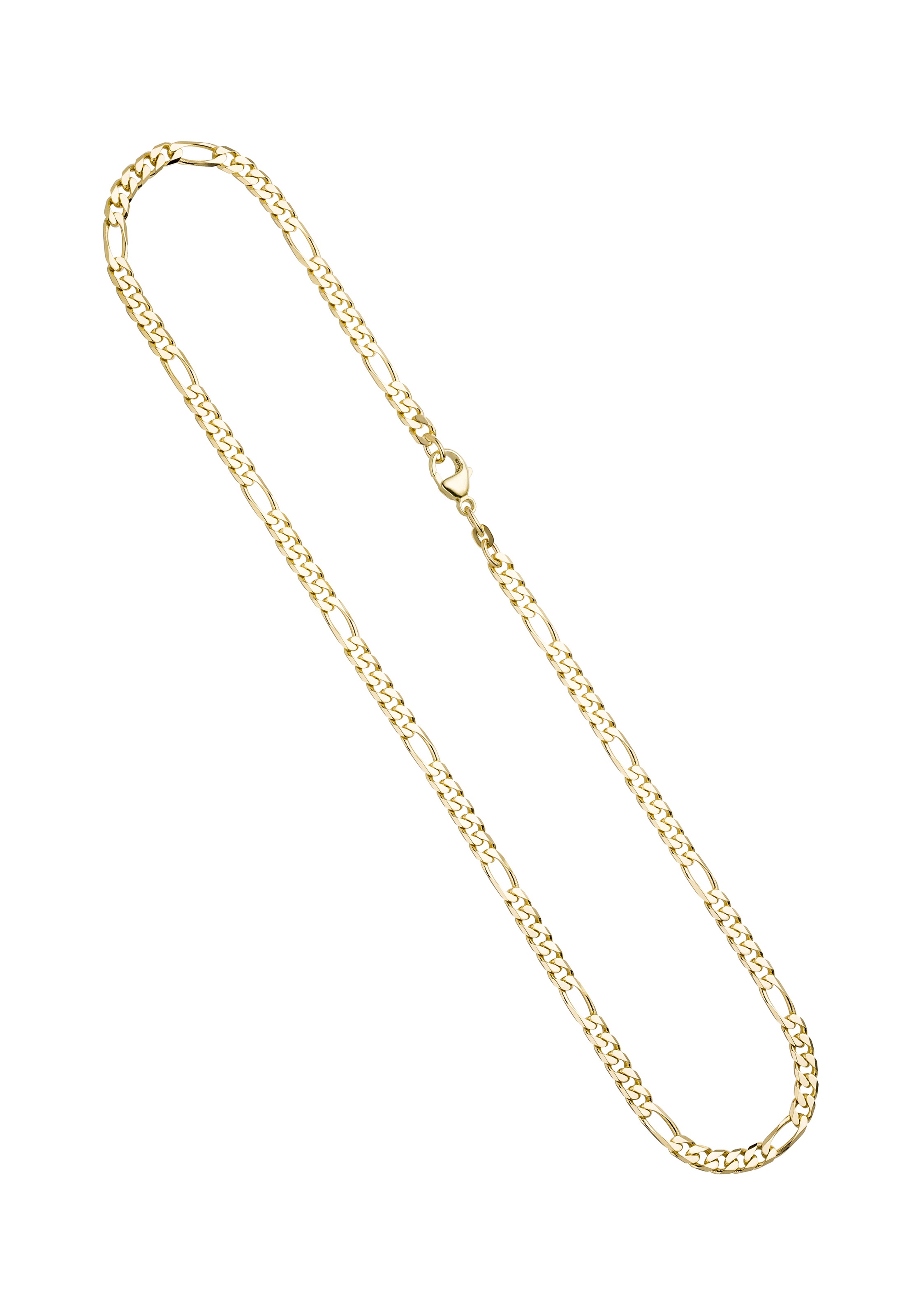 JOBO Goldkette Figarokette 585 Gold 4 4 mm 50 cm
