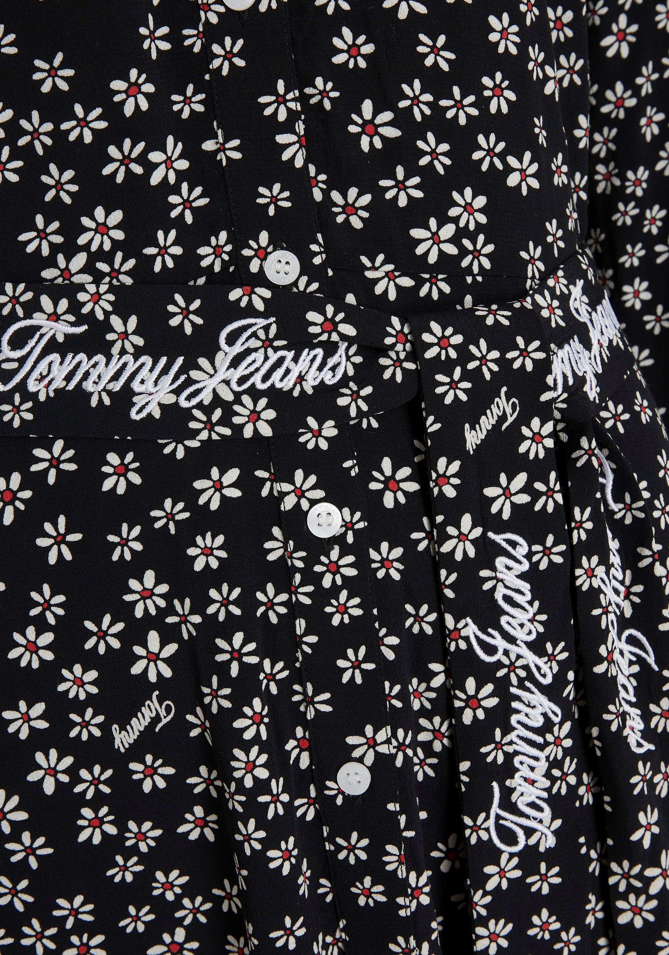 Tommy Jeans Curve Shirtkleid »TJW DITSY BELTED MIDI DRESS EXT«, mit allover  Millefleur & Logo Print online kaufen | I\'m walking