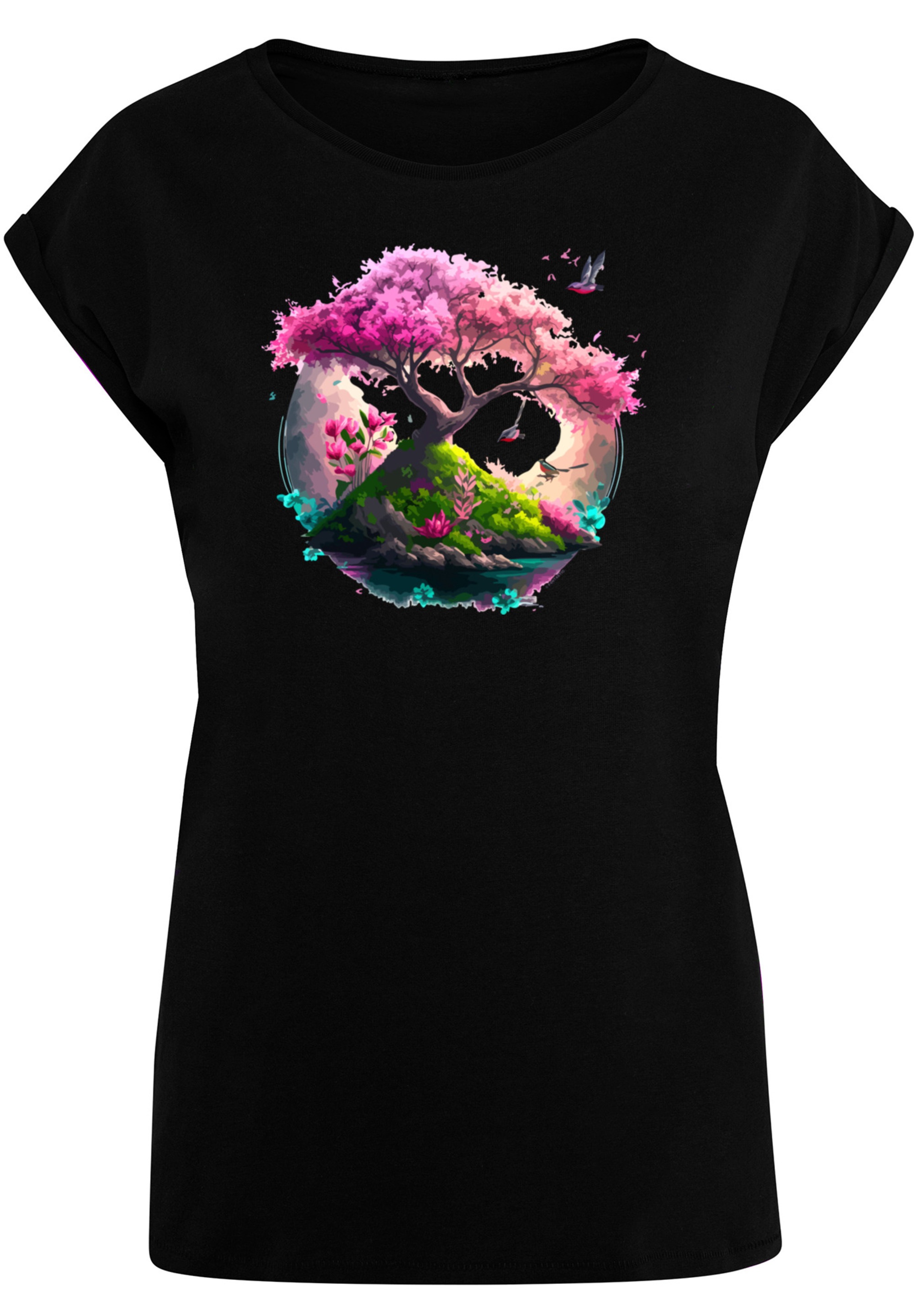»Kirschblüten Print F4NT4STIC T-Shirt bestellen Baum«,