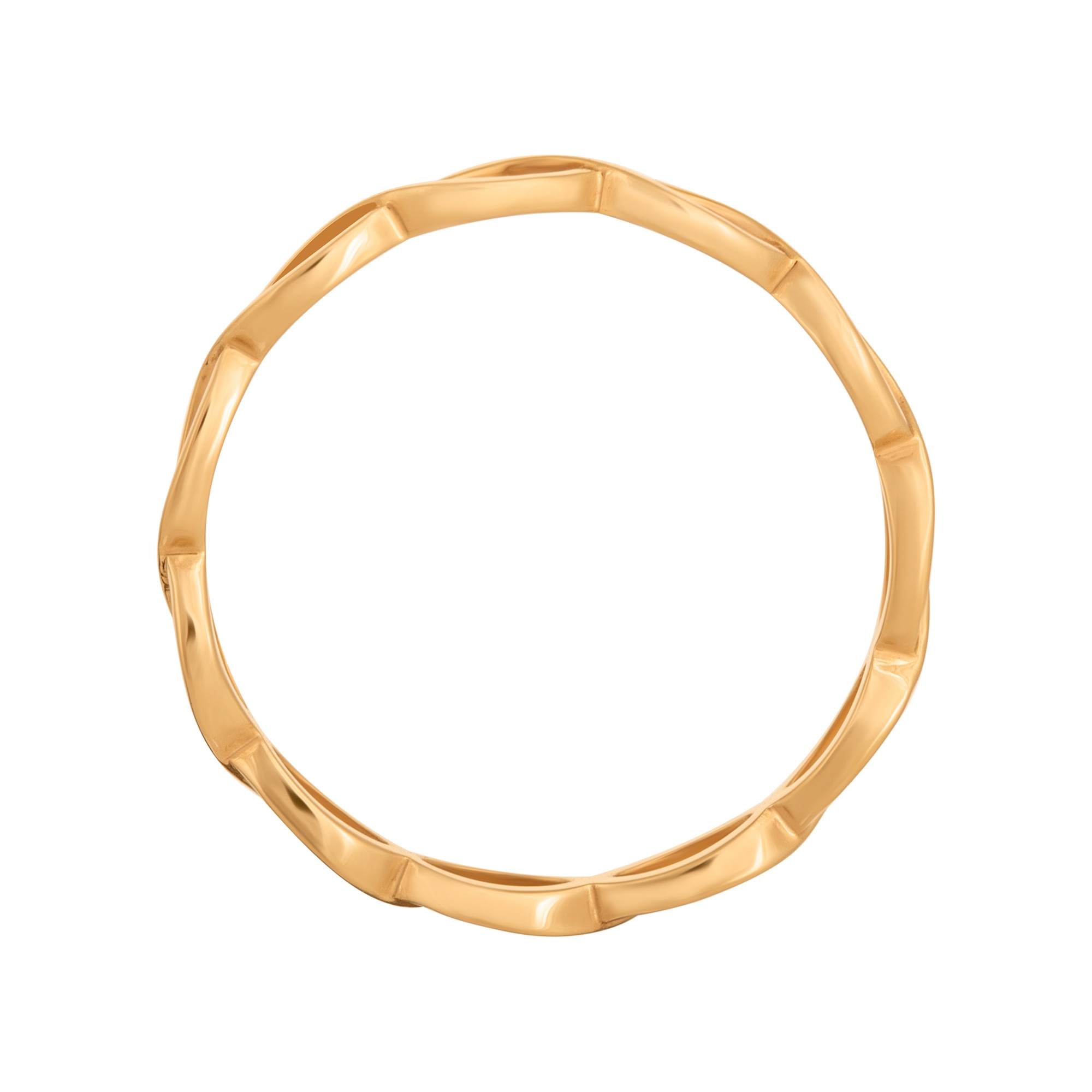 CAÏ Fingerring 925/- Sterling Silber vergoldet Cut Outs Stacking