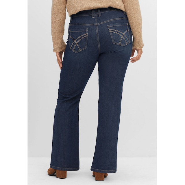 Sheego Bootcut-Jeans »Große Größen«, mit Kontrastnähten kaufen | I'm walking