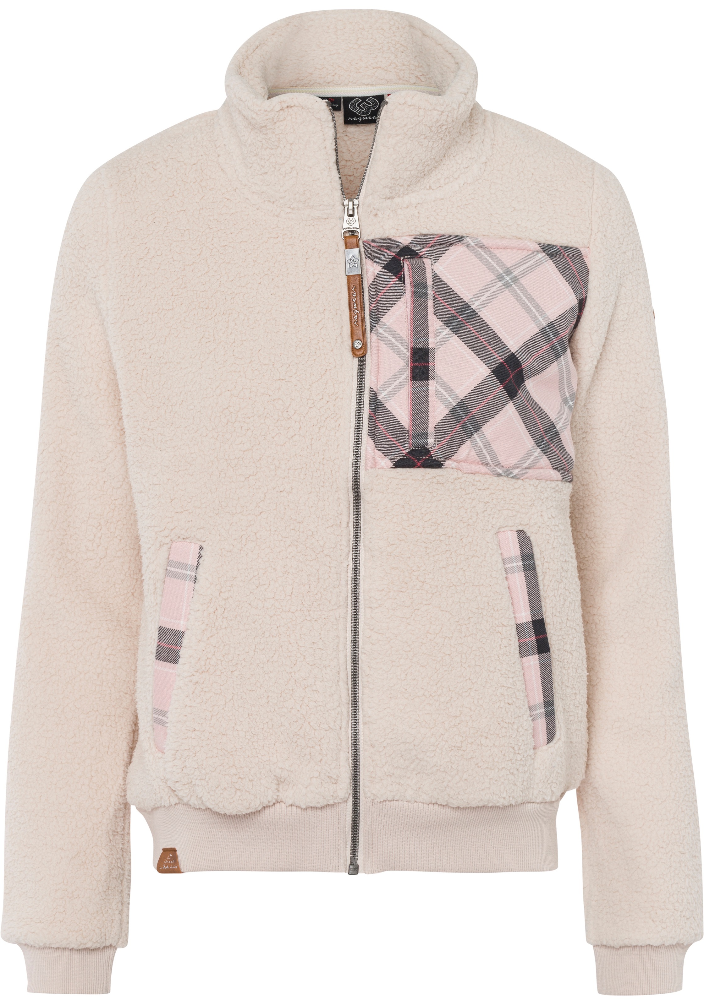 Ragwear Sweatjacke »IMOLLA«, Fleece im Karo Trend Design kaufen