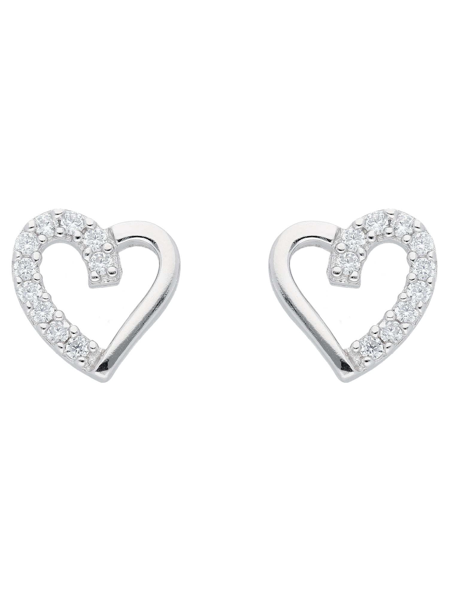 Adelia´s Paar Ohrhänger »925 Silber Ohrringe Ohrstecker Herz«, mit Zirkonia  Silberschmuck für Damen kaufen | I\'m walking