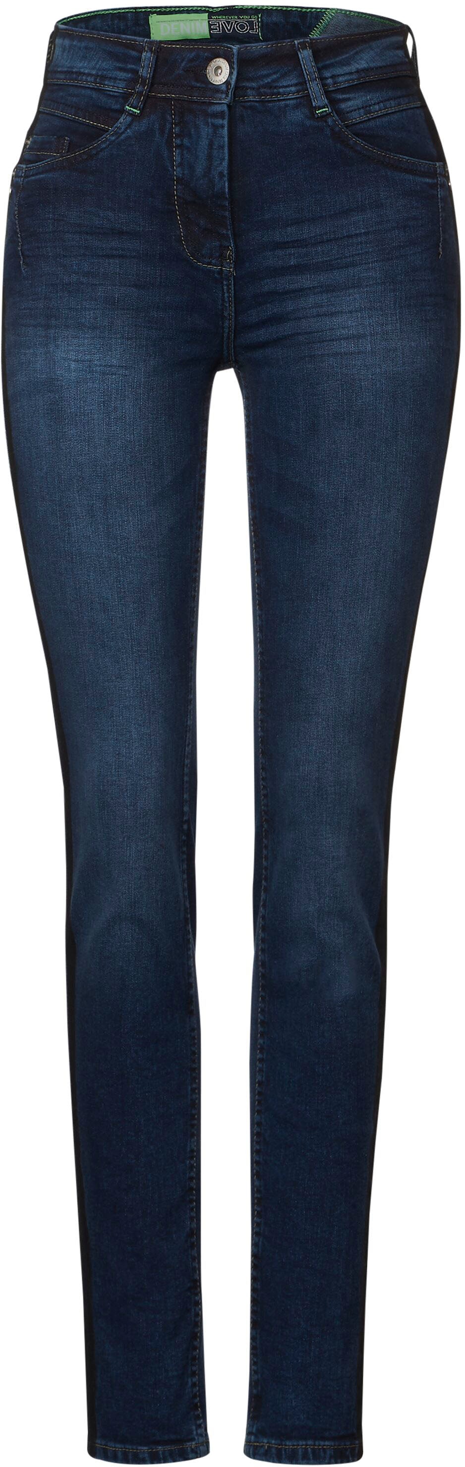 shoppen Galonstreifen Slim-fit-Jeans mit Toronto«, I\'m seitlichem Cecil »Style walking |
