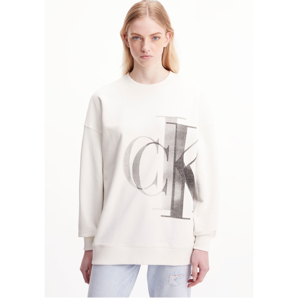 Calvin Klein Jeans Sweatshirt LIGHTBOX CK SWEATSHIRT mit großem CK-Logodruck vorne