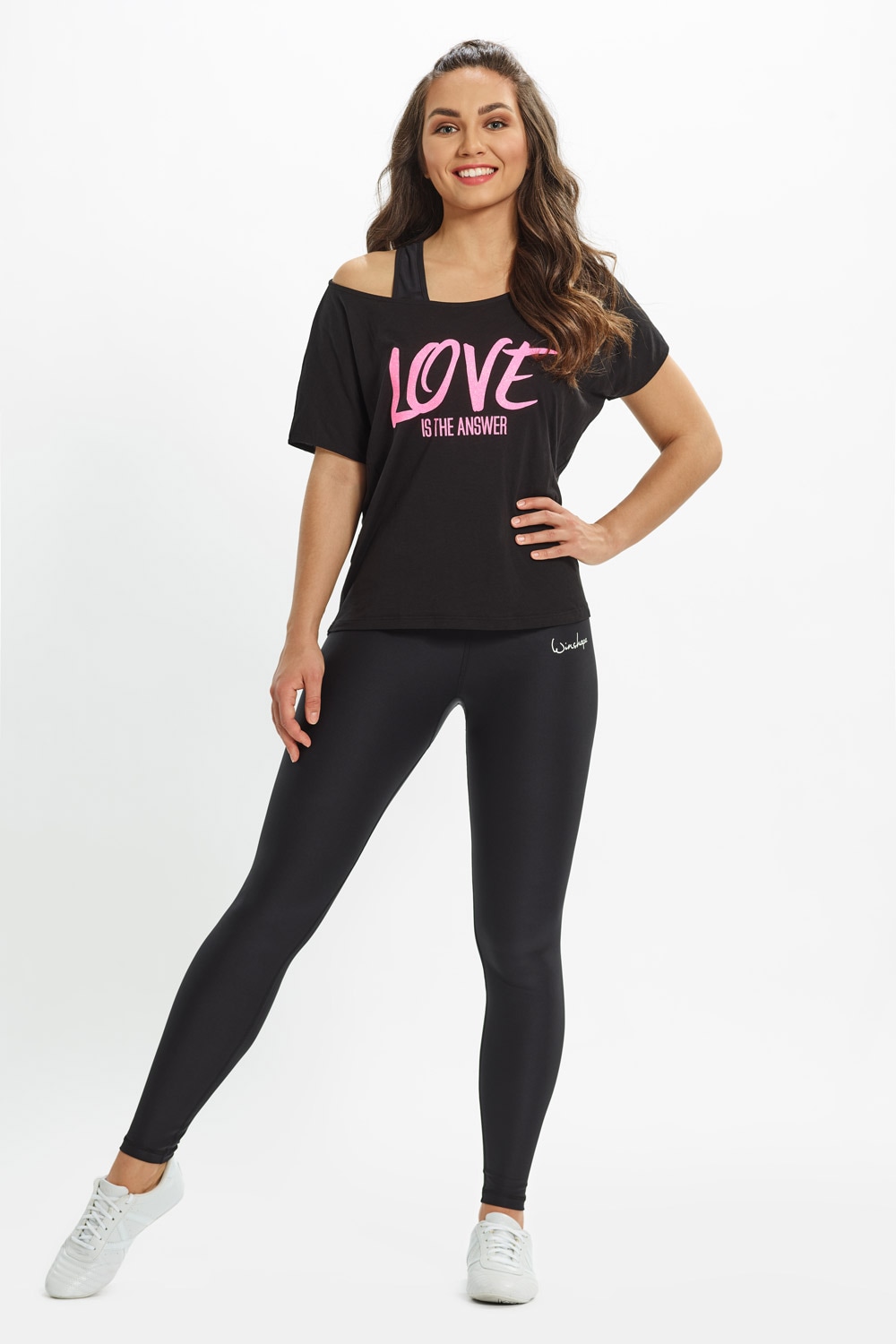 ultra I\'m leicht«, Oversize-Shirt kaufen Glitzer- | pinkem Neon »MCT002 walking Aufdruck Winshape mit