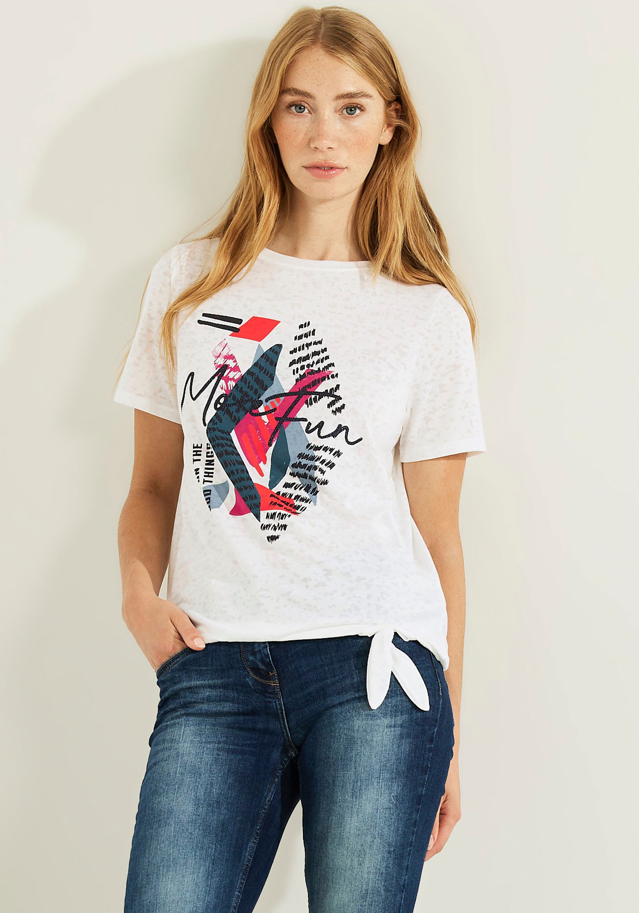 Cecil T-Shirt, im Burn-Out-Design kaufen | I'm walking