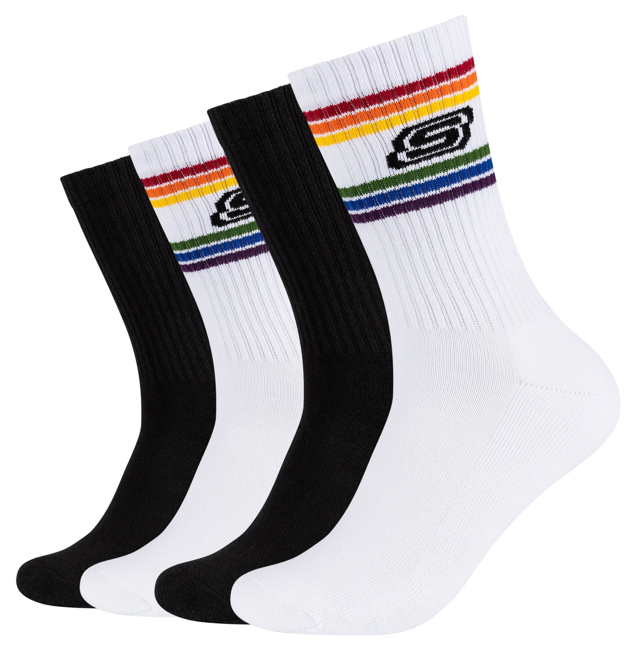 Skechers Paar), | Paar) (4 I\'m eingestricktem walking Logo (4 bestellen Socken, mit