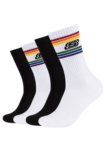 Skechers Socken, (4 Paar), (4 Paar) mit eingestricktem Logo kaufen