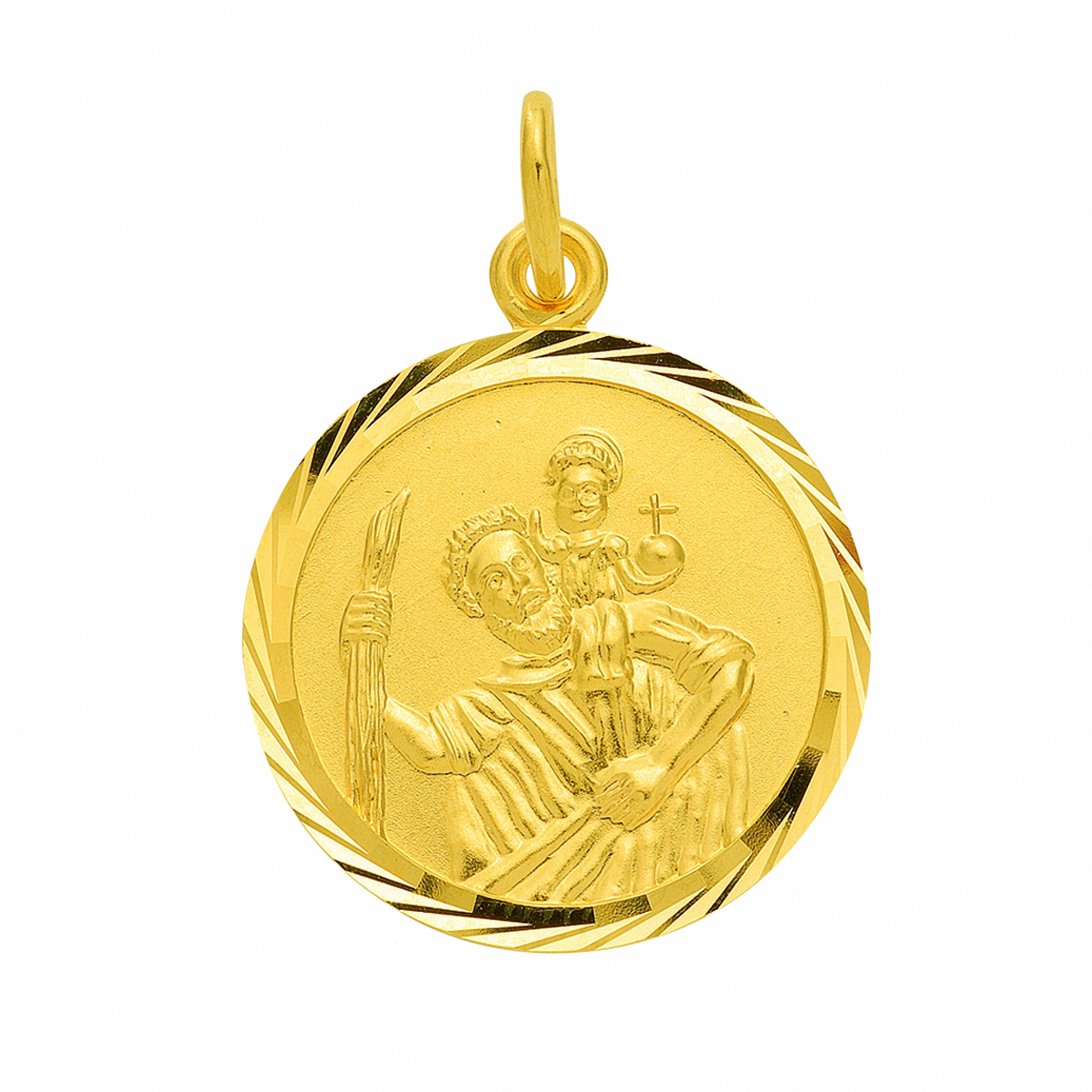 »333 Gold I\'m Kette Halskette mit mit Schmuckset Christophorus walking Set online Anhänger mm«, - kaufen Adelia´s | Anhänger 16 Ø