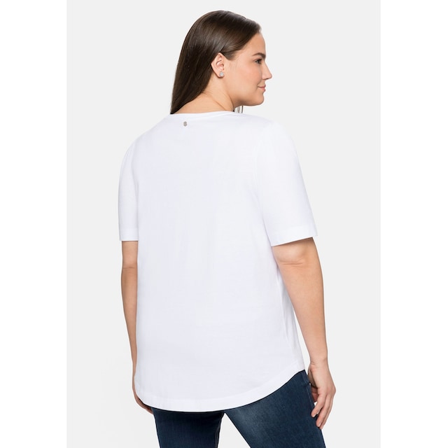 Sheego T-Shirt »Große Größen«, aus Baumwolle mit Frontdruck online | I\'m  walking